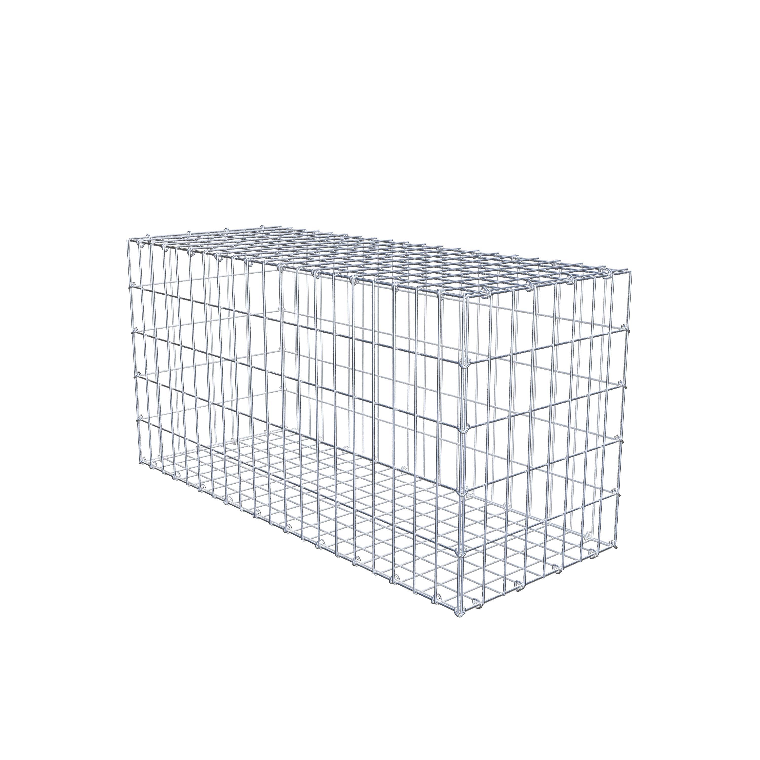 Schanskorf 100 cm x 50 cm x 40 cm (L x H x D), maaswijdte 5 cm x 10 cm, C-ring