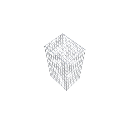 Gabione 100 cm x 50 cm x 40 cm (L x H x T), Maschenweite 5 cm x 10 cm, C-Ring