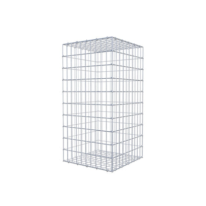 Gavión 100 cm x 50 cm x 50 cm (L x A x P), luz de malla 5 cm x 10 cm, anillo en C