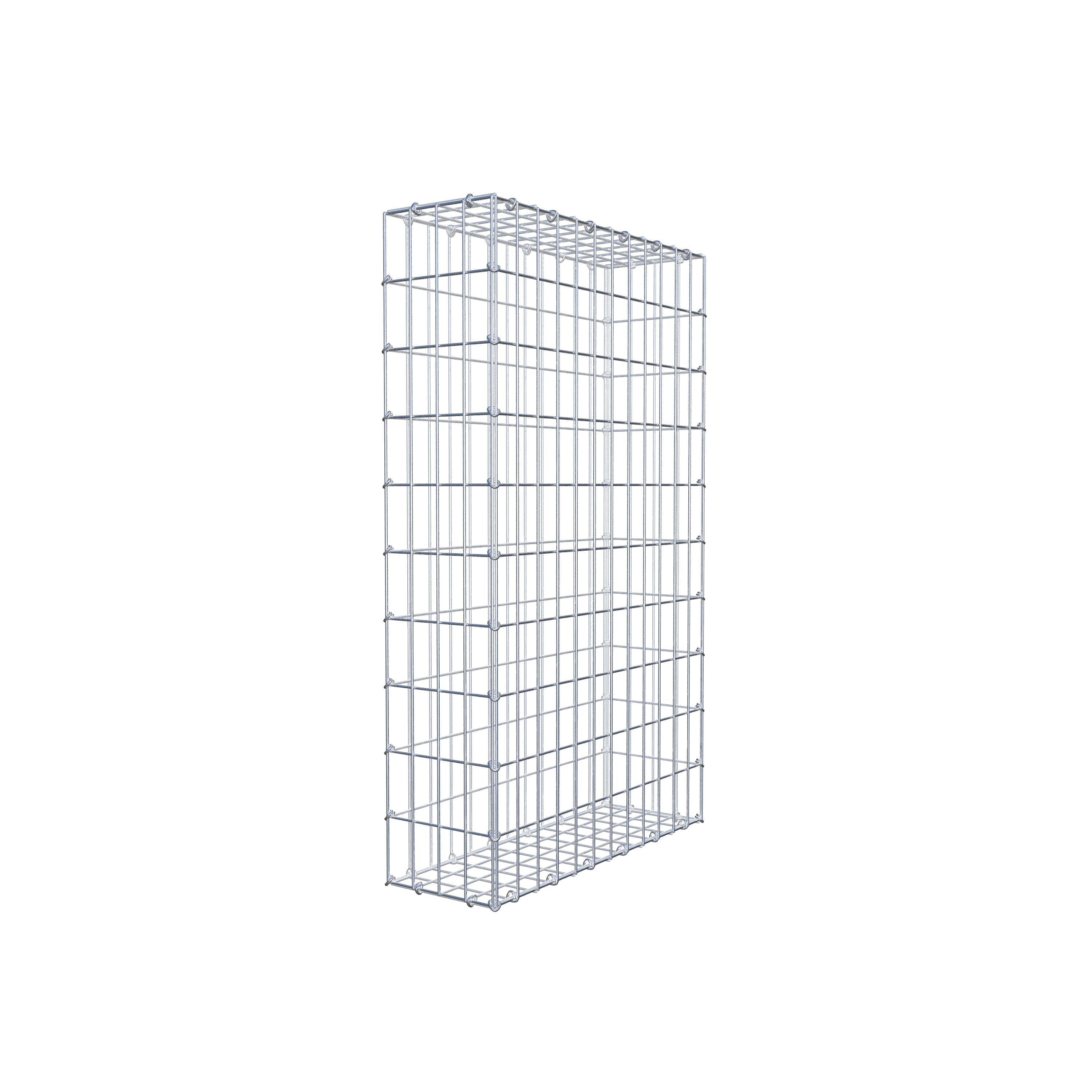 Schanskorf 100 cm x 60 cm x 20 cm (L x H x D), maaswijdte 5 cm x 10 cm, C-ring