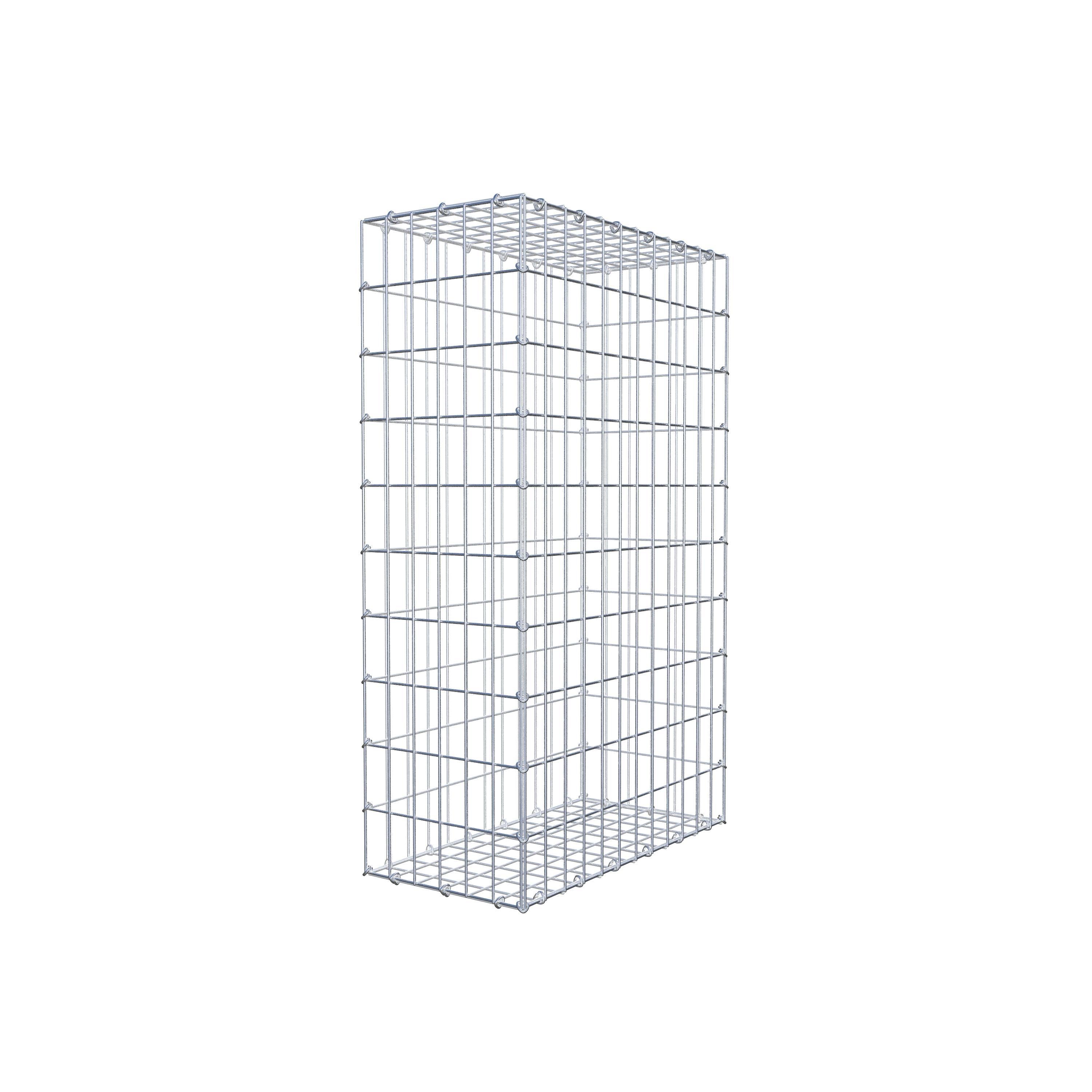 Schanskorf 100 cm x 60 cm x 30 cm (L x H x D), maaswijdte 5 cm x 10 cm, C-ring