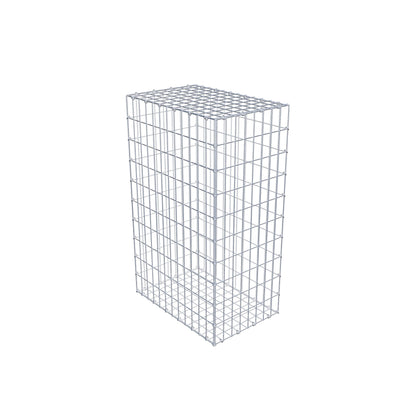 Gabion 100 cm x 60 cm x 40 cm (L x H x D), mesh size 5 cm x 10 cm, C-ring