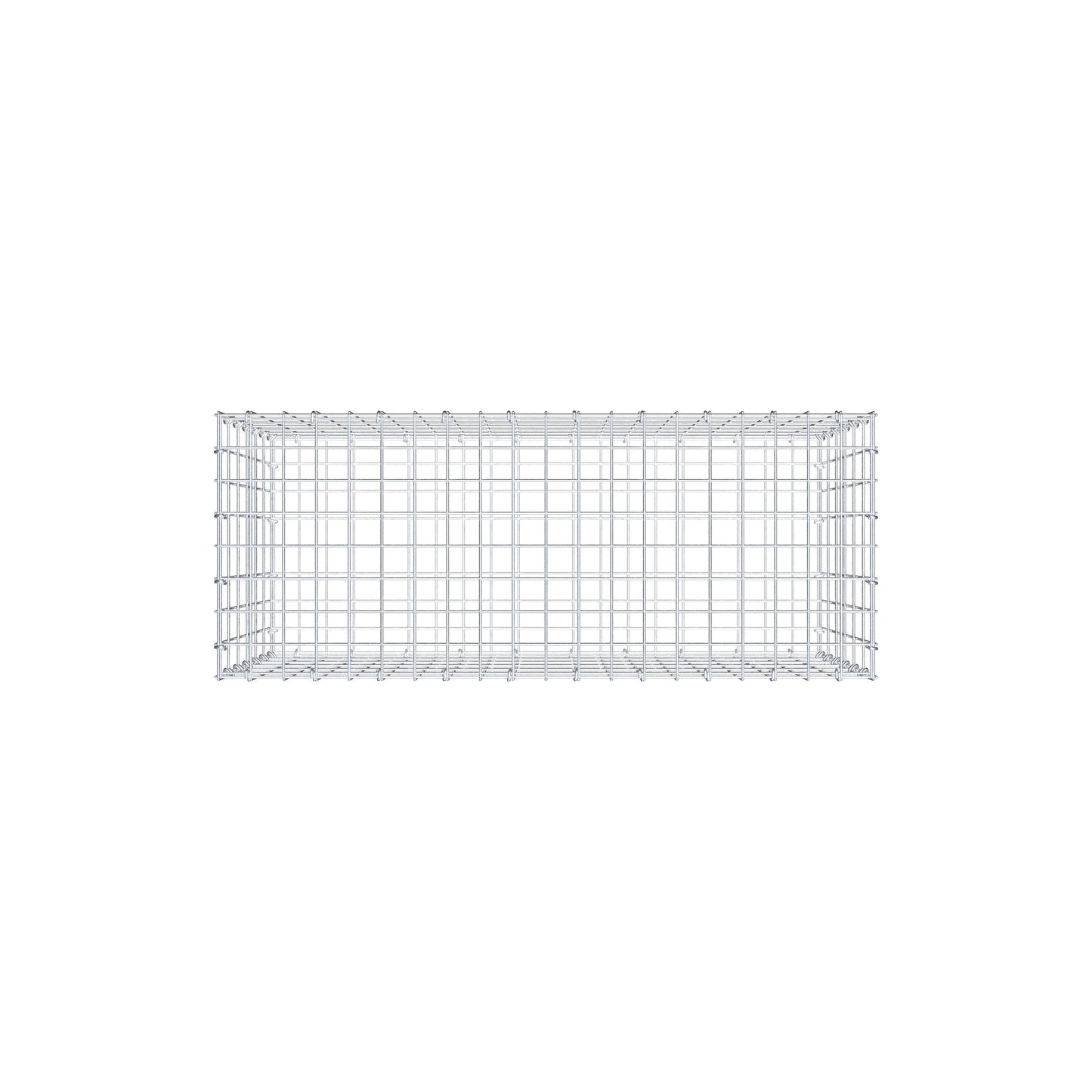 Gabion 100 cm x 60 cm x 40 cm (L x H x D), mesh size 5 cm x 10 cm, C-ring