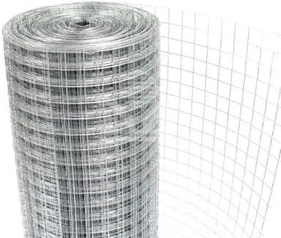 Rollo de alambre 12 m x 1 m x 0,8 mm, luz de malla 12,7 x 12,7 mm