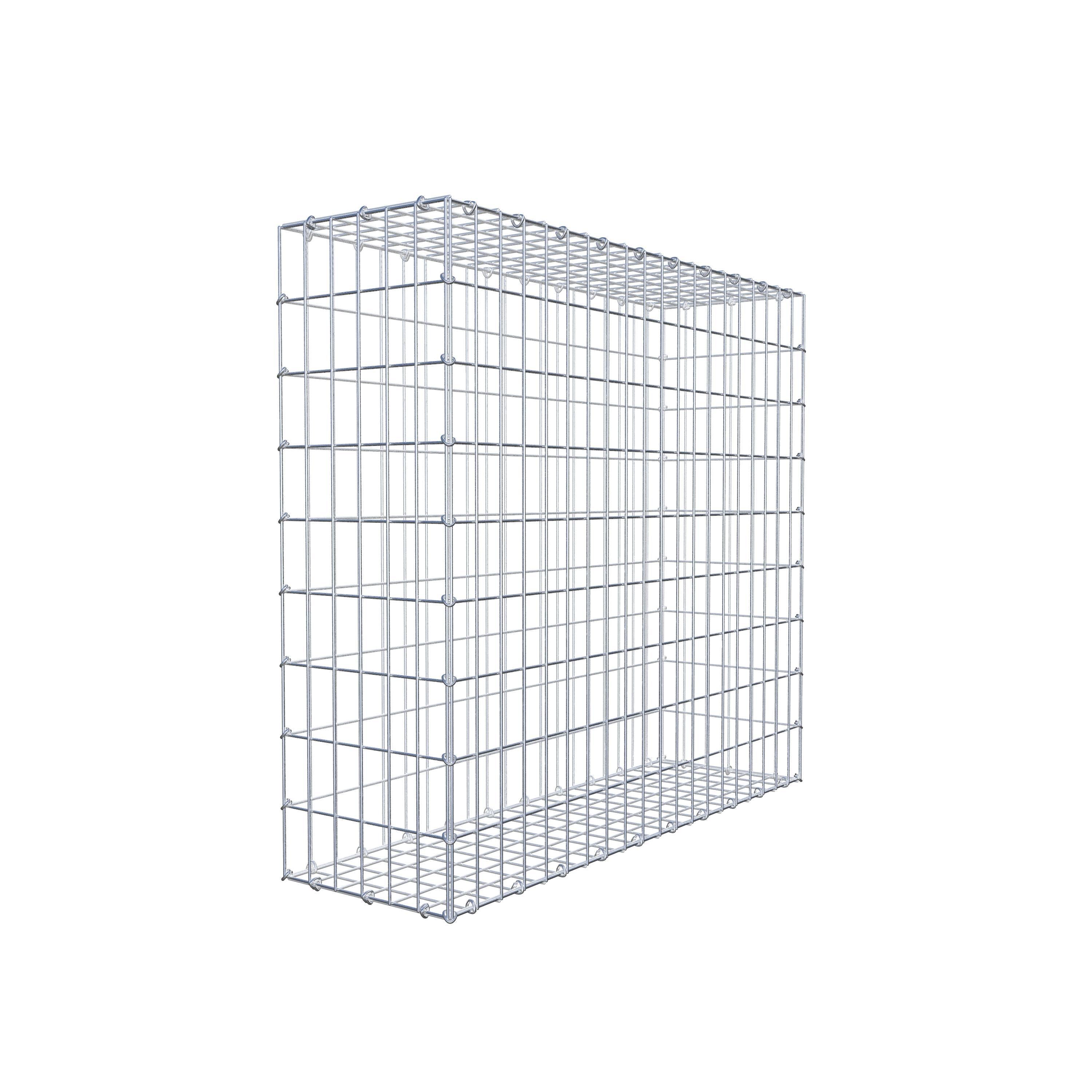 Schanskorf 100 cm x 90 cm x 30 cm (L x H x D), maaswijdte 5 cm x 10 cm, C-ring