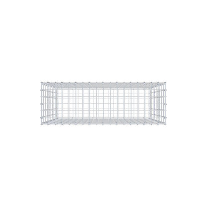 Gabion 100 cm x 90 cm x 30 cm (L x H x D), maskestørrelse 5 cm x 10 cm, C-ring