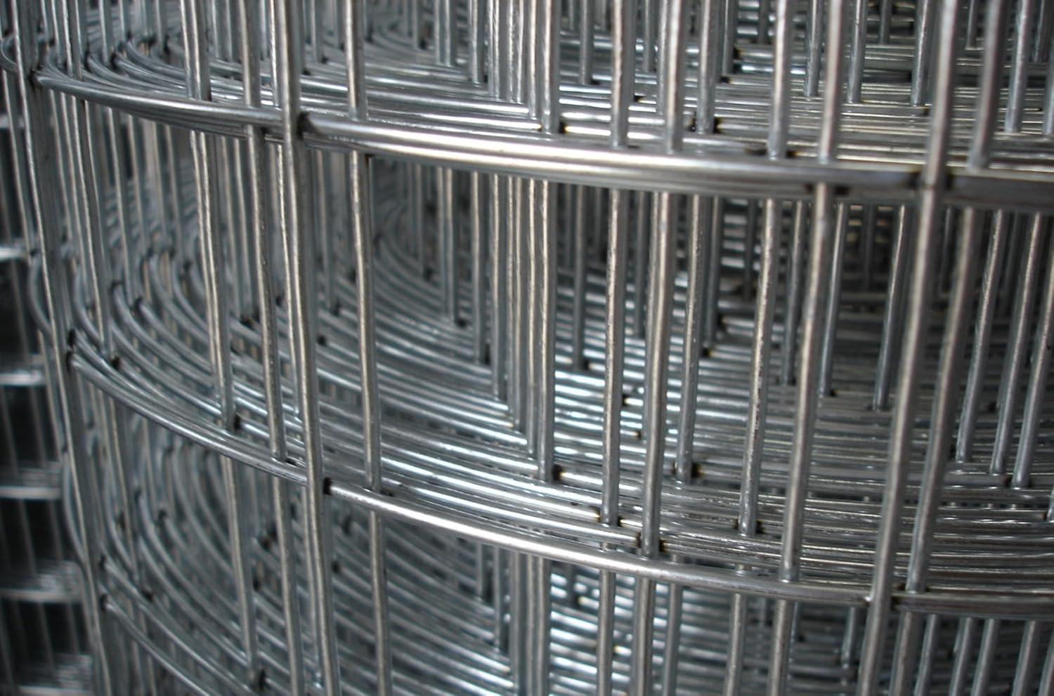 Rollo de alambre 12 m x 1 m x 0,8 mm, luz de malla 12,7 x 12,7 mm