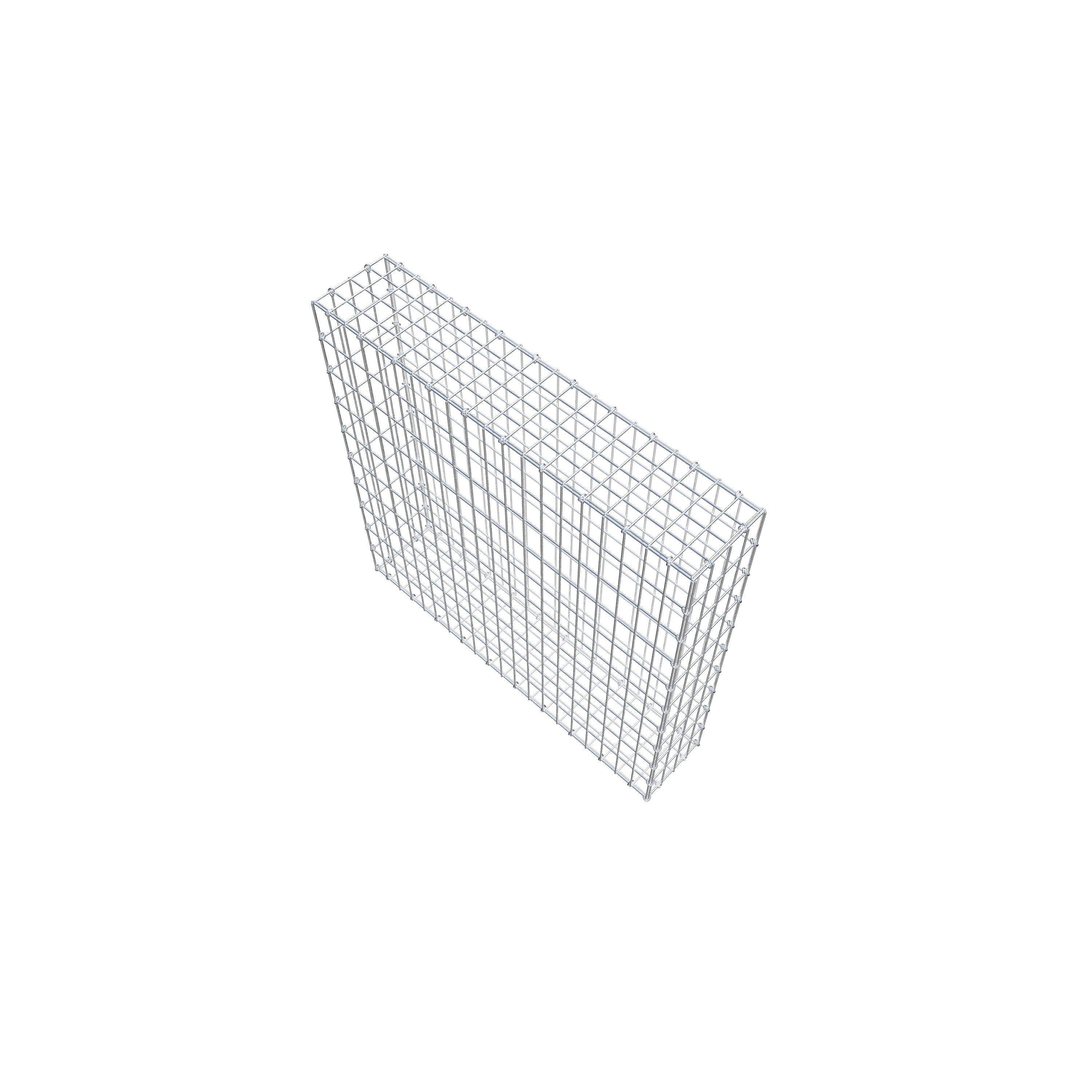 Schanskorf 100 cm x 100 cm x 20 cm (L x H x D), maaswijdte 5 cm x 10 cm, C-ring