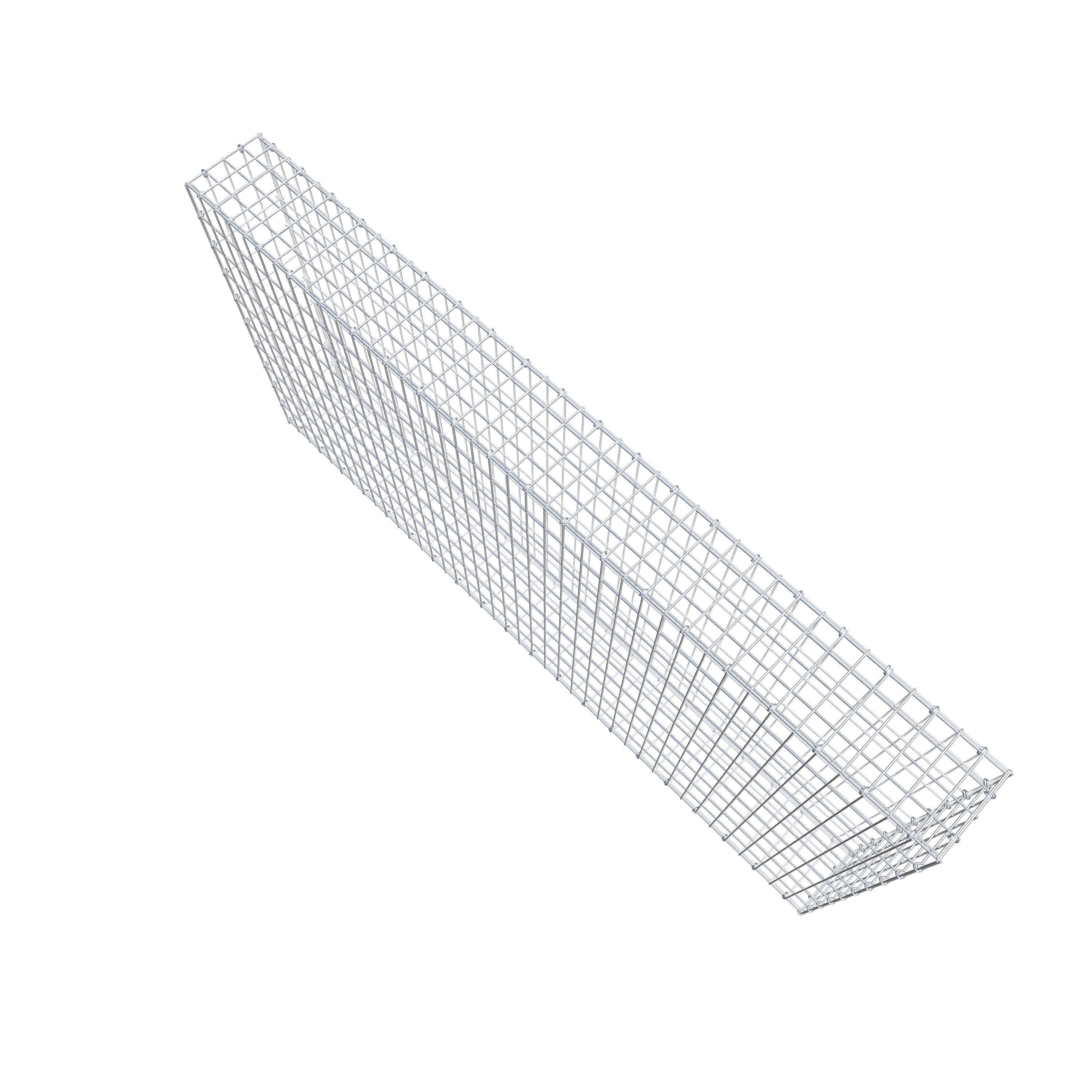 Schanskorf 200 cm x 100 cm x 20 cm (L x H x D), maaswijdte 5 cm x 10 cm, C-ring