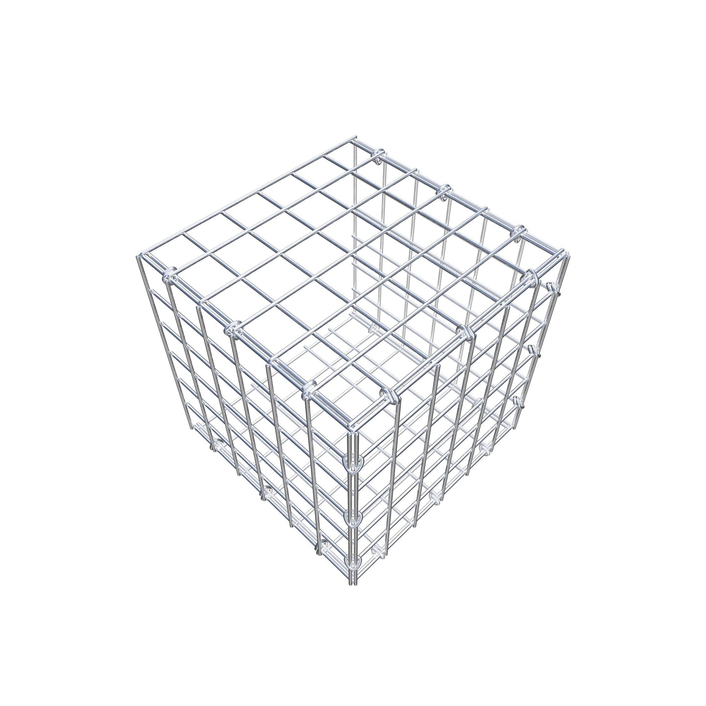 Fourche rapportée type 2 30 cm x 30 cm x 30 cm (L x H x P), mailles 5 cm x 5 cm, anneau en C