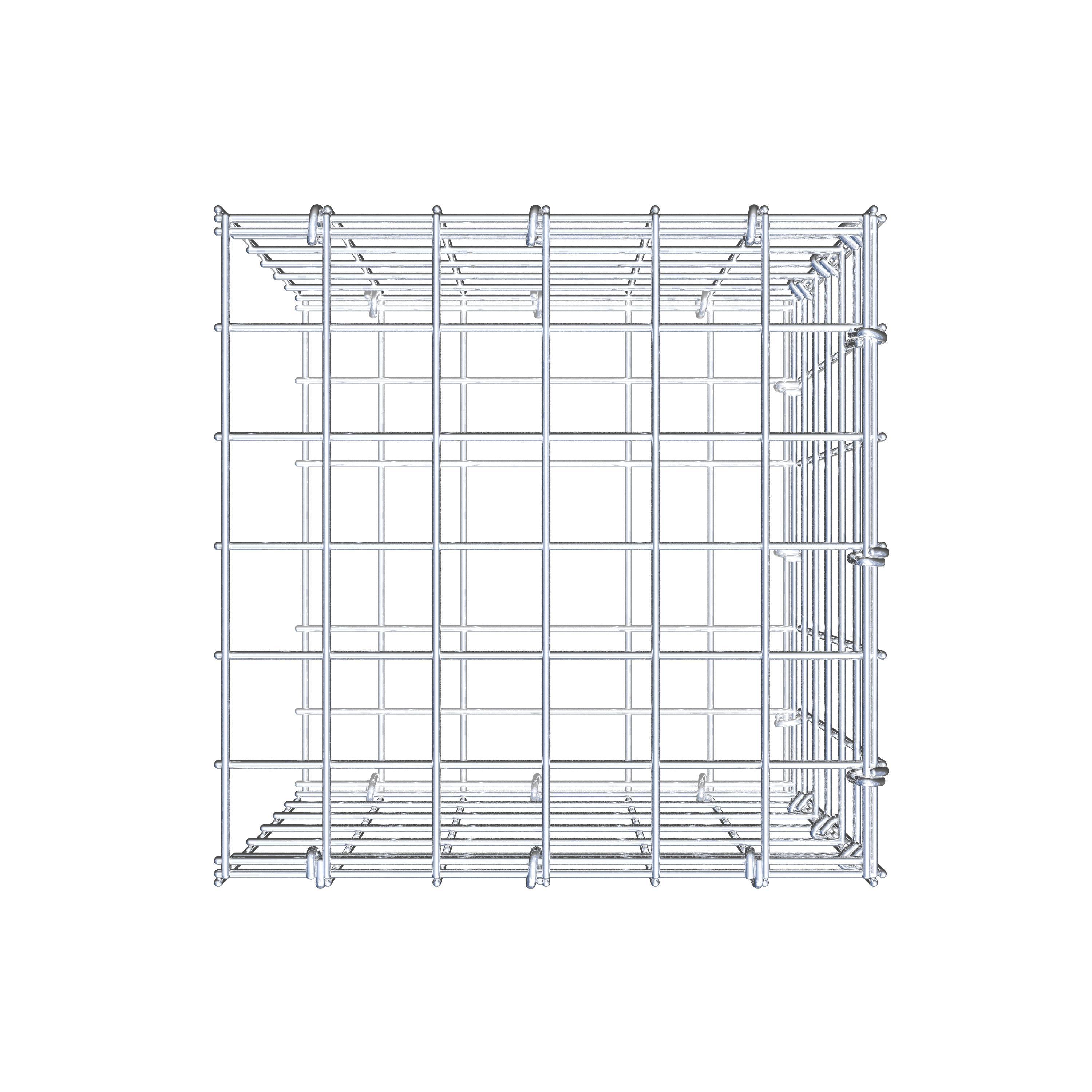 Gabião Tipo 2 30 cm x 30 cm x 30 cm (C x A x P), malhagem 5 cm x 5 cm, anel C