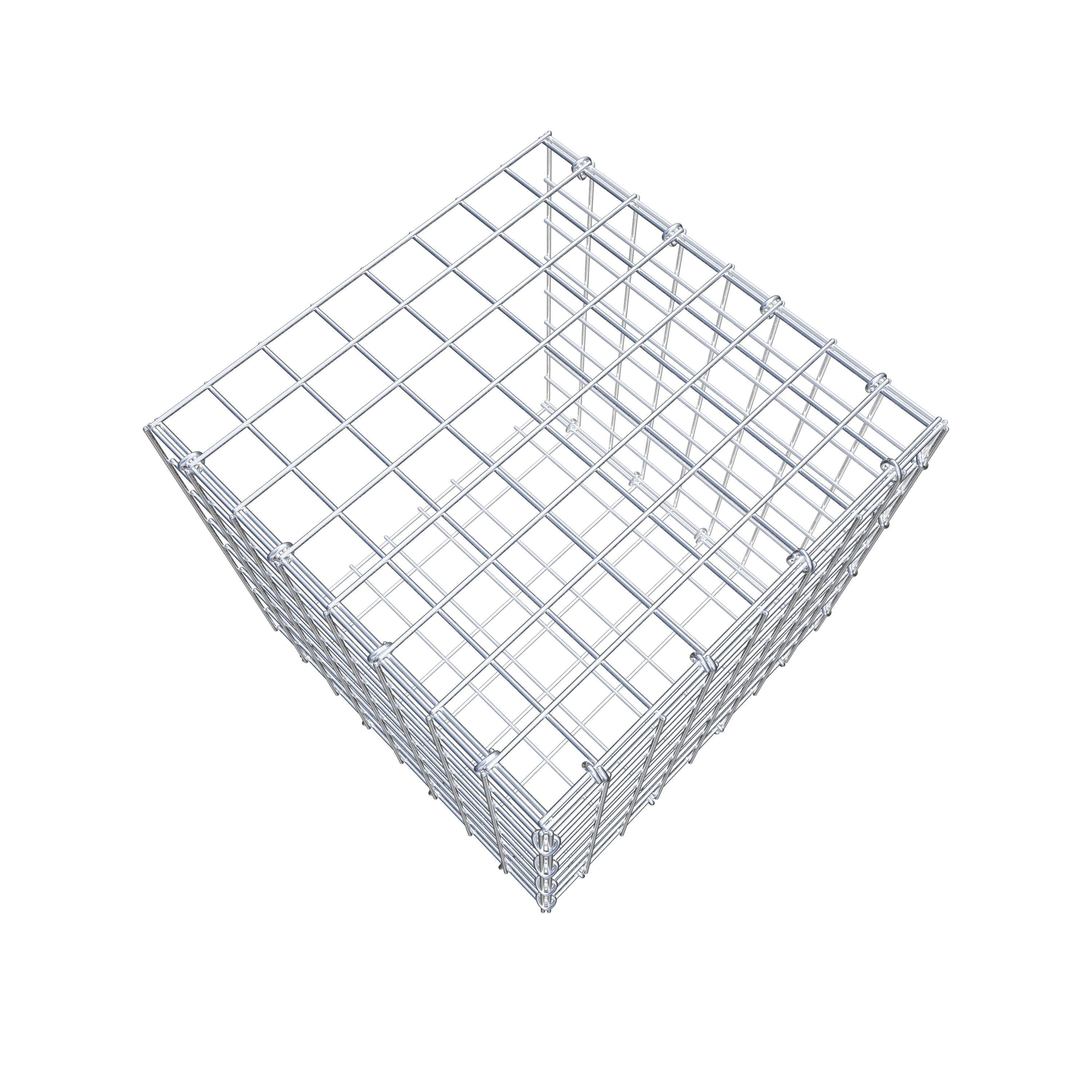 Schanskorf type 2 40 cm x 40 cm x 40 cm (L x H x D), maaswijdte 5 cm x 5 cm, C-ring