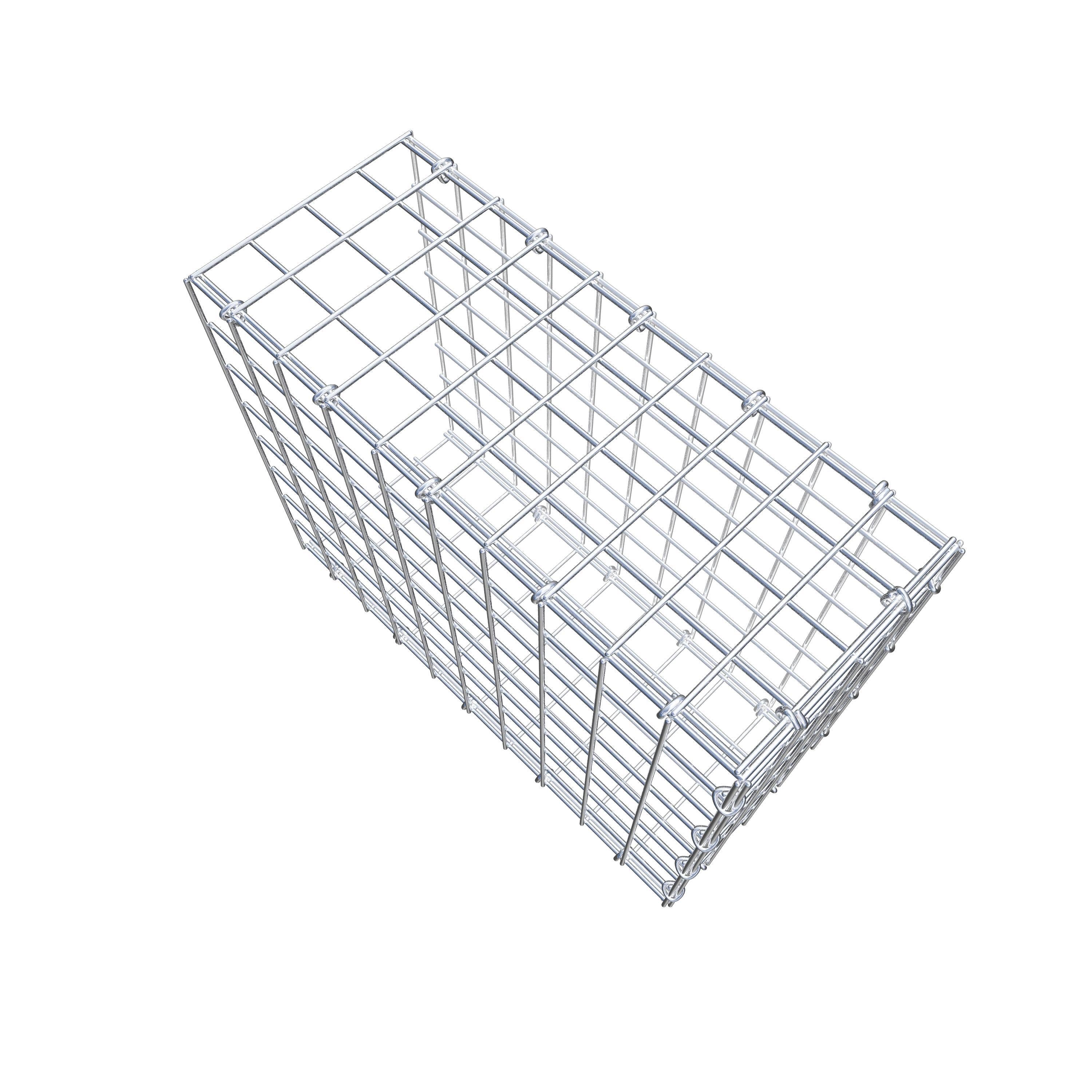 Schanskorf type 2 50 cm x 40 cm x 20 cm (L x H x D), maaswijdte 5 cm x 5 cm, C-ring