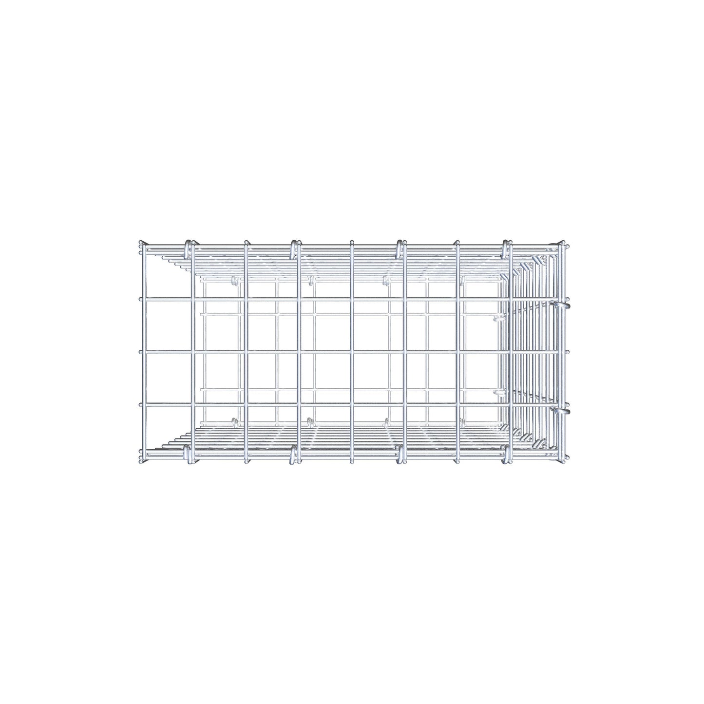Gabião tipo 2 50 cm x 40 cm x 20 cm (C x A x P), malhagem 5 cm x 5 cm, anel C