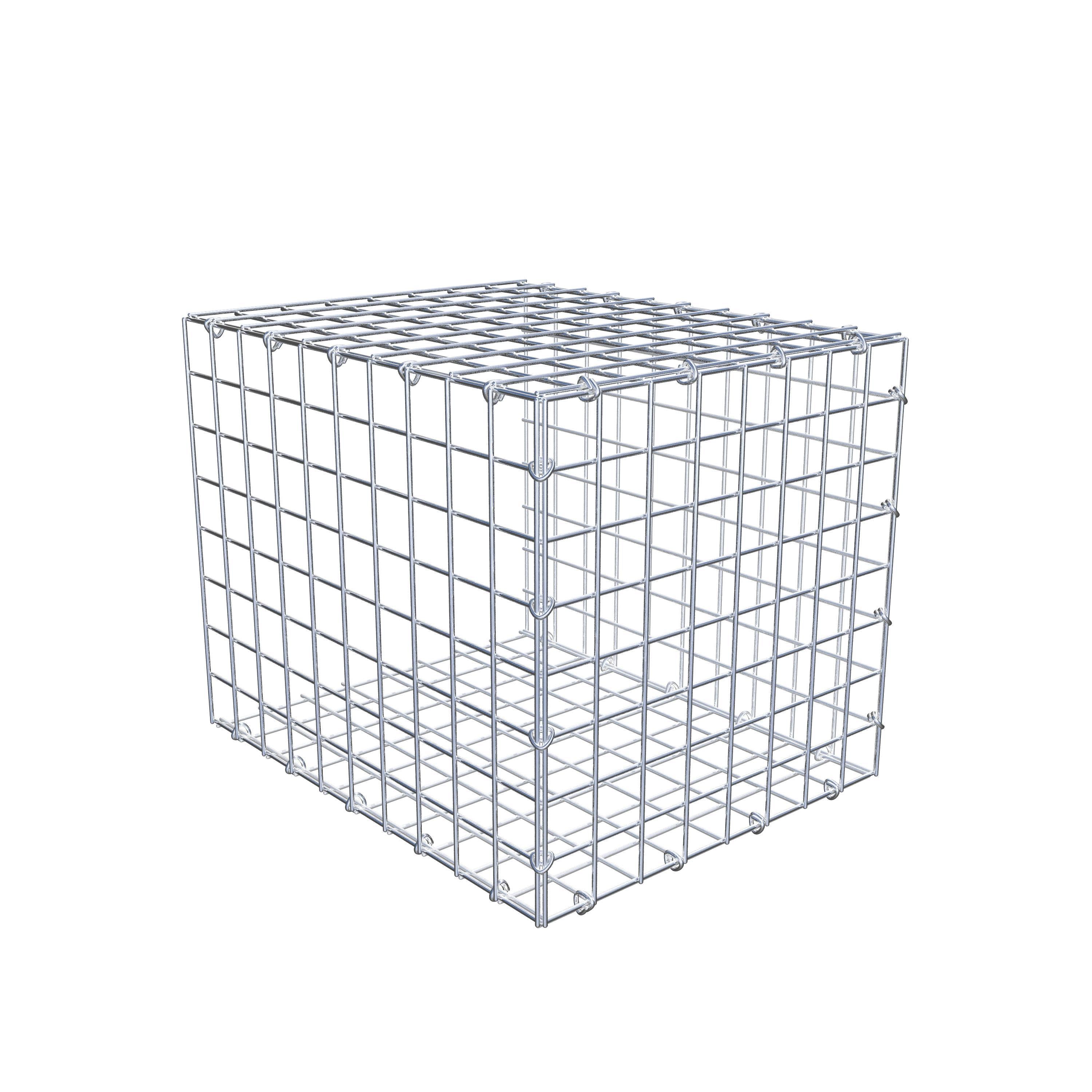 Monteret gabion type 2 50 cm x 40 cm x 40 cm (L x H x D), maskestørrelse 5 cm x 5 cm, C-ring