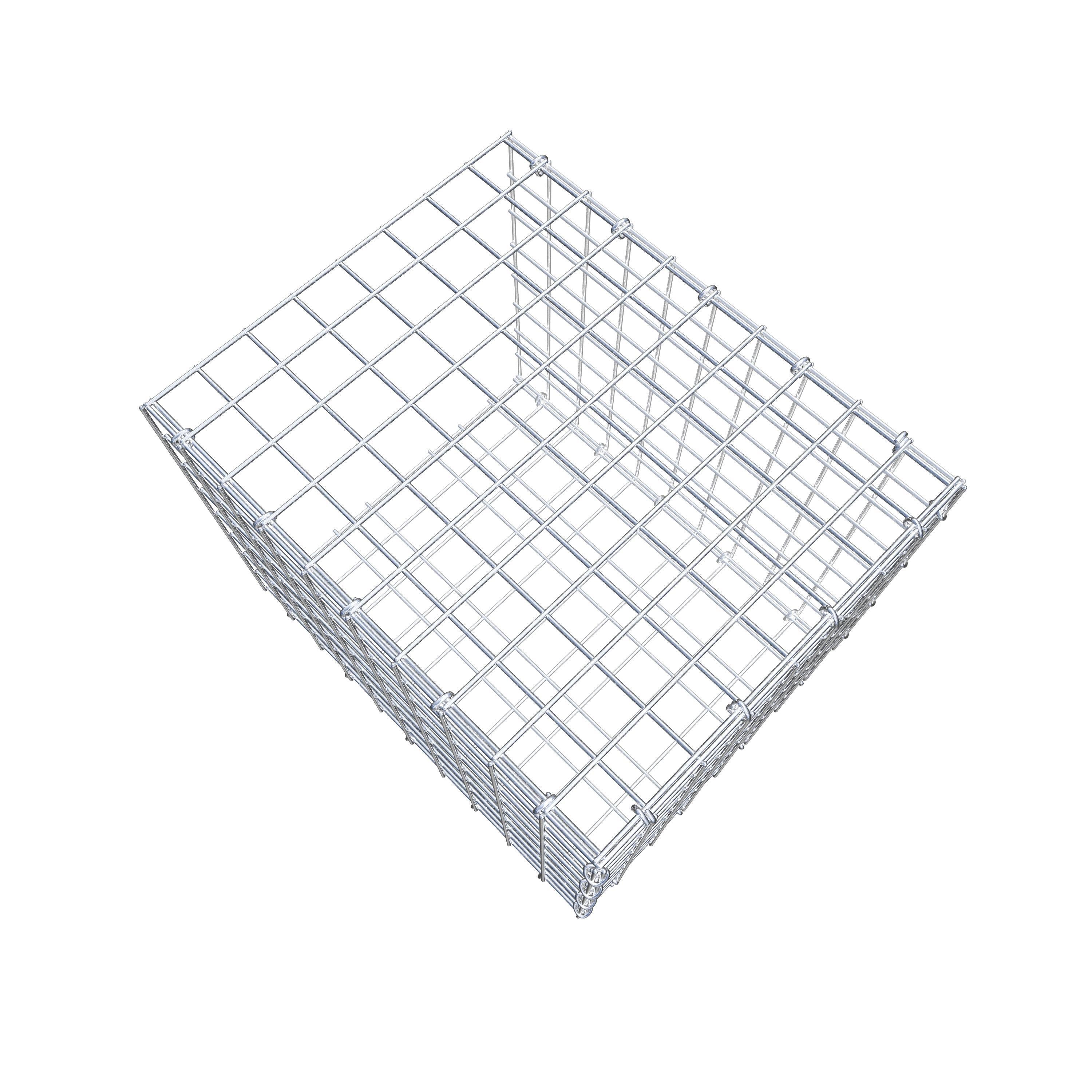 Schanskorf type 2 50 cm x 40 cm x 40 cm (L x H x D), maaswijdte 5 cm x 5 cm, C-ring