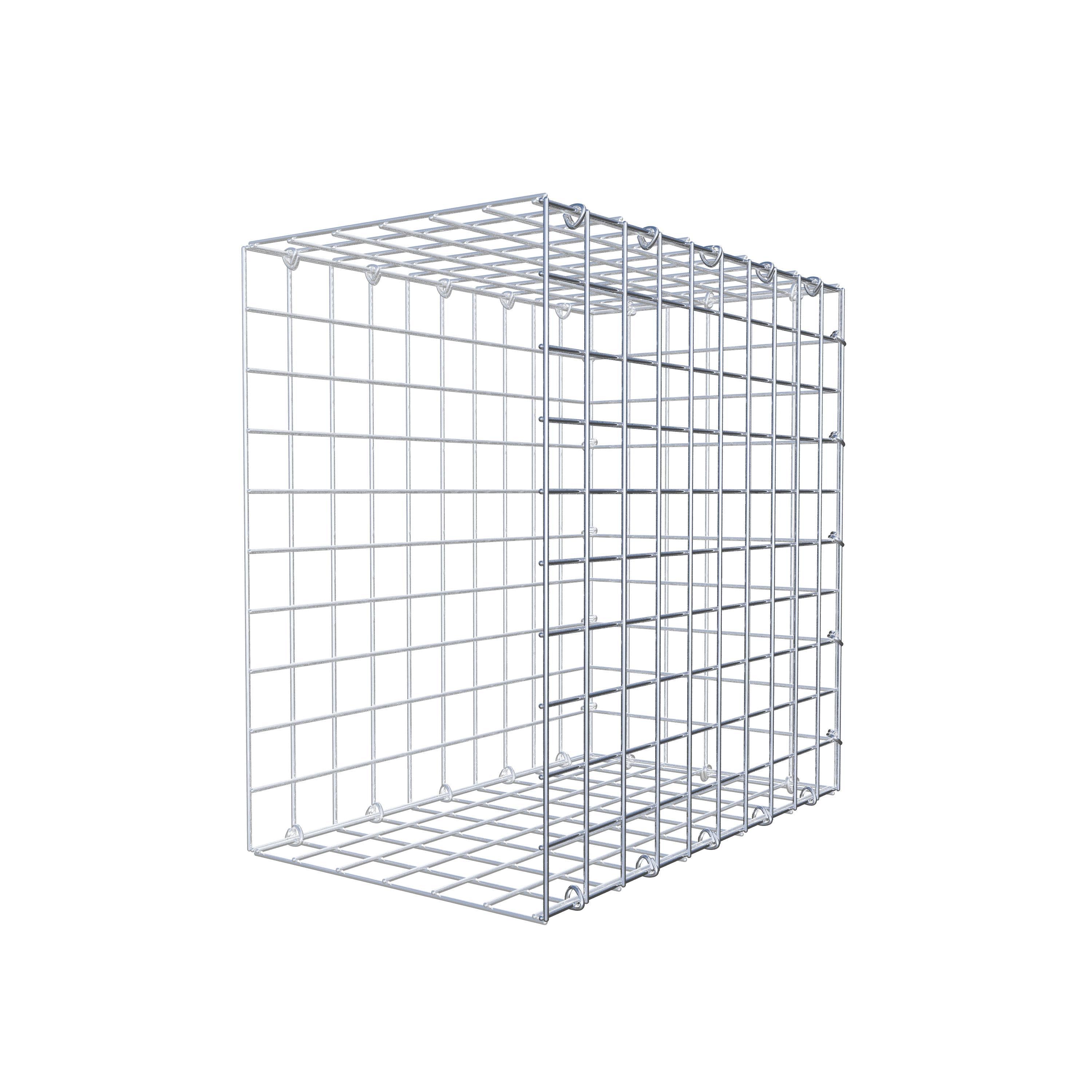 Mounted gabion type 2 50 cm x 50 cm x 30 cm (L x H x D), mesh size 5 cm x 5 cm, C-ring