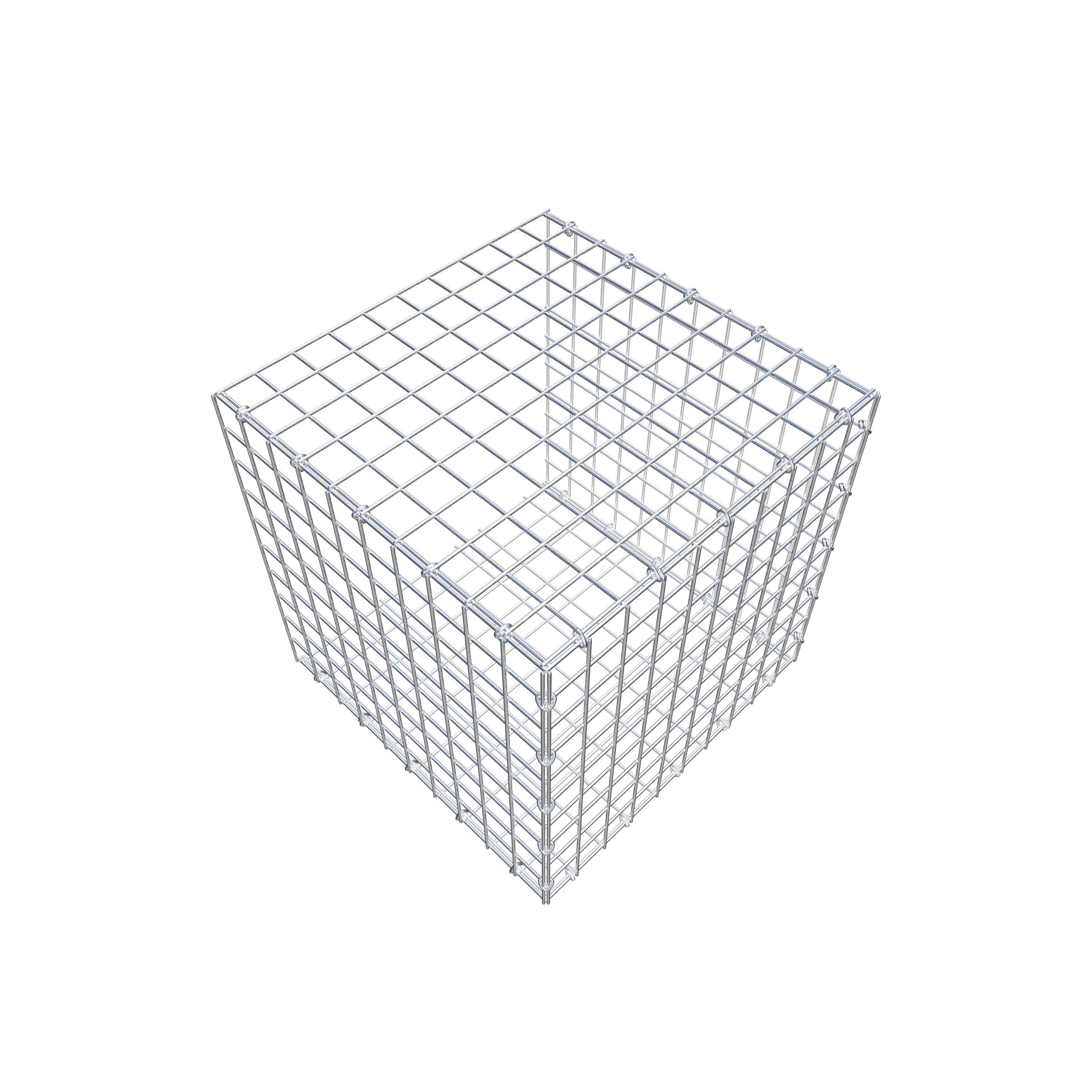 Mounted gabion type 2 50 cm x 50 cm x 50 cm (L x H x D), mesh size 5 cm x 5 cm, C-ring