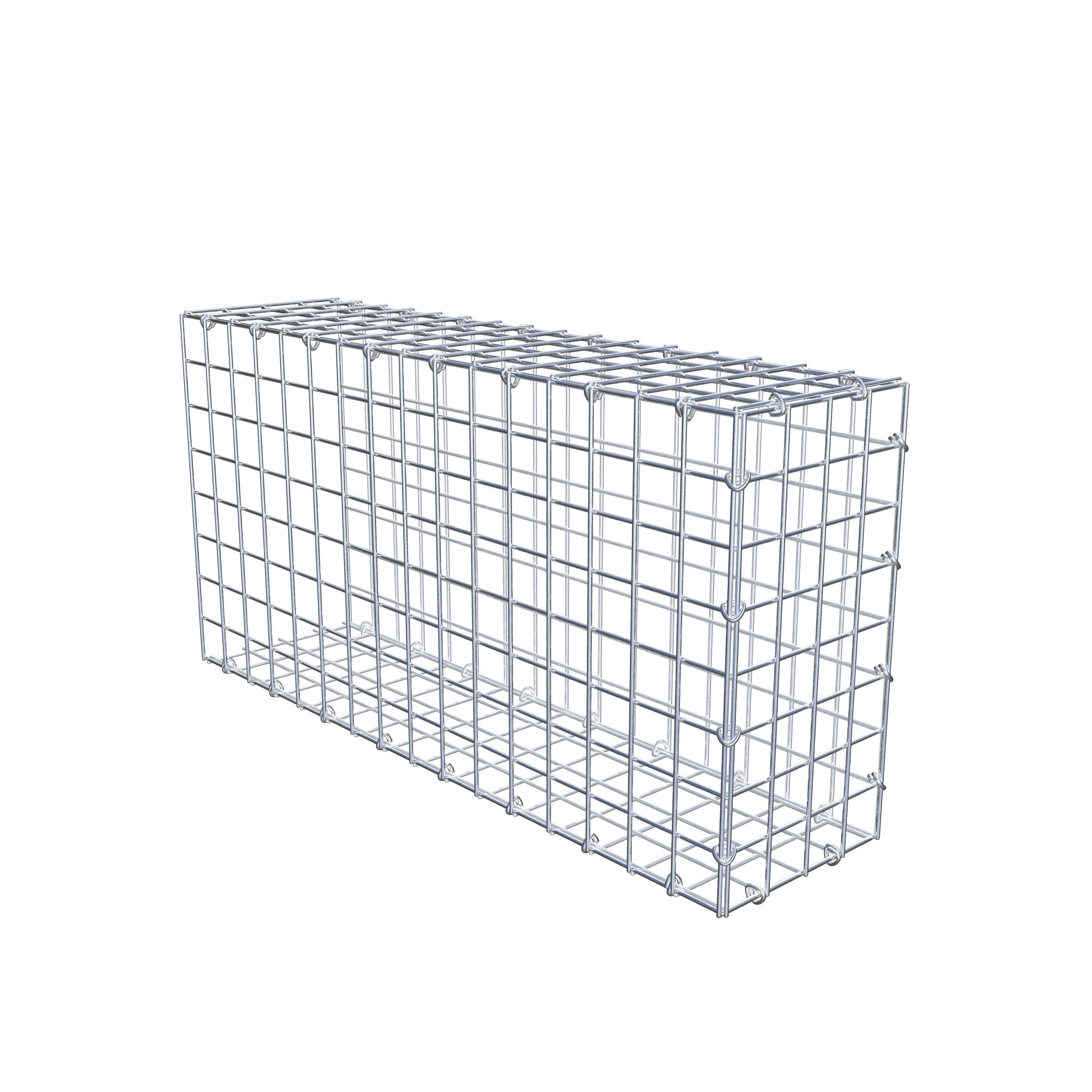 Schanskorf type 2 80 cm x 40 cm x 20 cm (L x H x D), maaswijdte 5 cm x 5 cm, C-ring