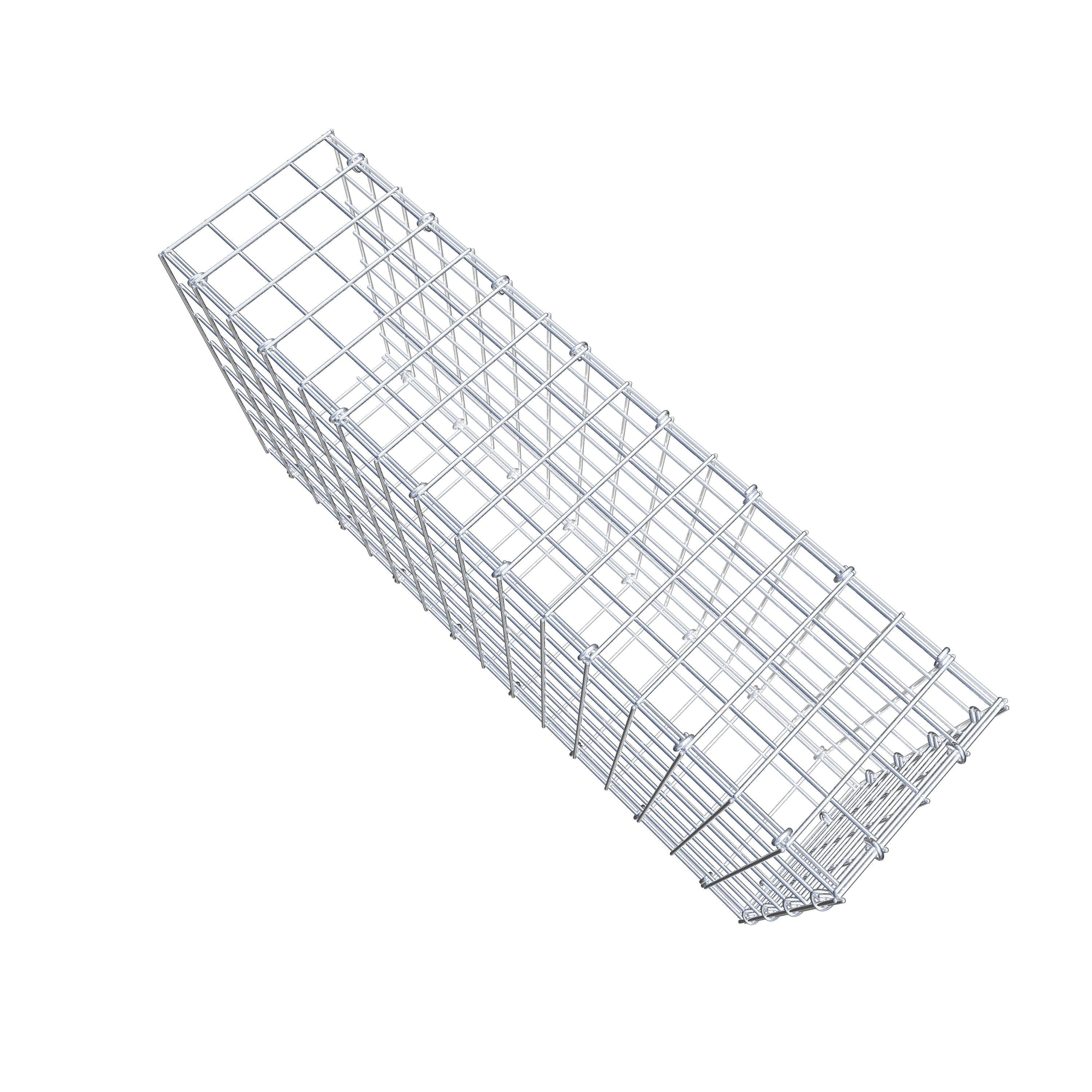 Schanskorf type 2 80 cm x 40 cm x 20 cm (L x H x D), maaswijdte 5 cm x 5 cm, C-ring