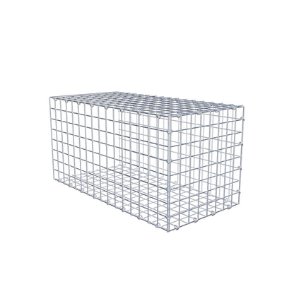Mounted gabion type 2 80 cm x 40 cm x 40 cm (L x H x D), mesh size 5 cm x 5 cm, C-ring