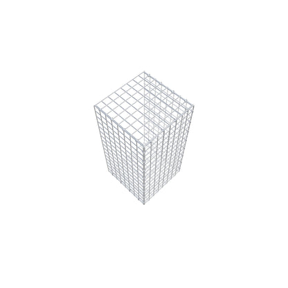 Mounted gabion type 2 80 cm x 40 cm x 40 cm (L x H x D), mesh size 5 cm x 5 cm, C-ring