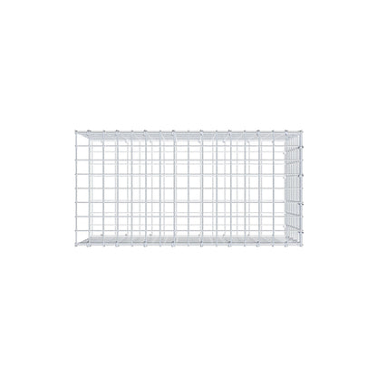 Mounted gabion type 2 80 cm x 40 cm x 40 cm (L x H x D), mesh size 5 cm x 5 cm, C-ring