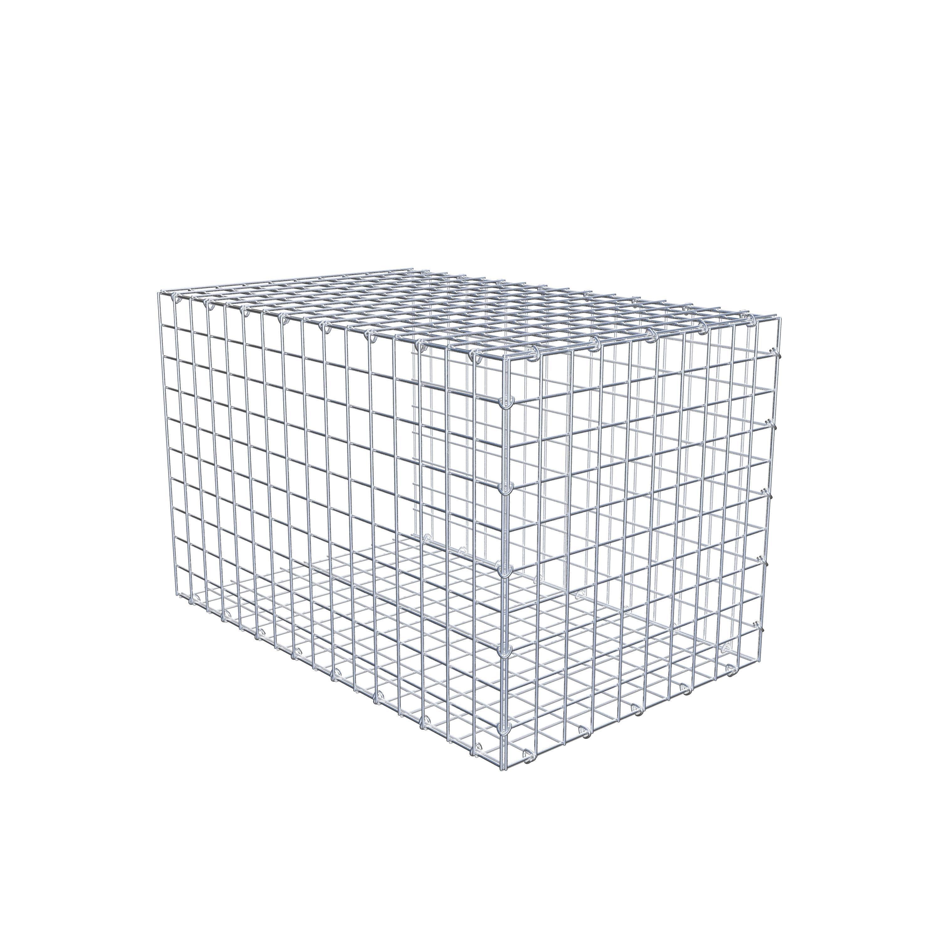 Monteret gabion type 2 80 cm x 50 cm x 50 cm (L x H x D), maskestørrelse 5 cm x 5 cm, C-ring