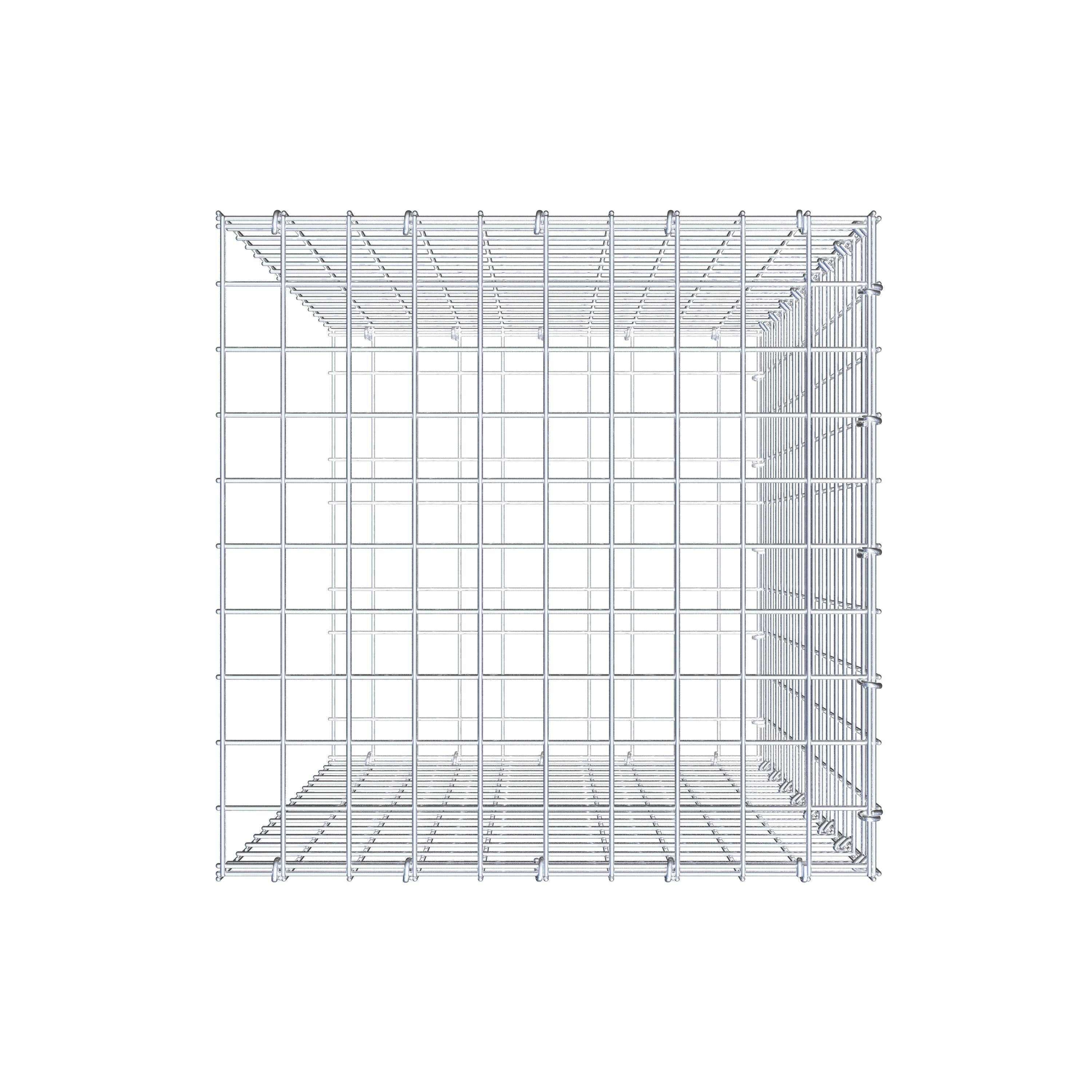 Gabião Tipo 2 80 cm x 50 cm x 50 cm (C x A x P), malhagem 5 cm x 5 cm, anel C