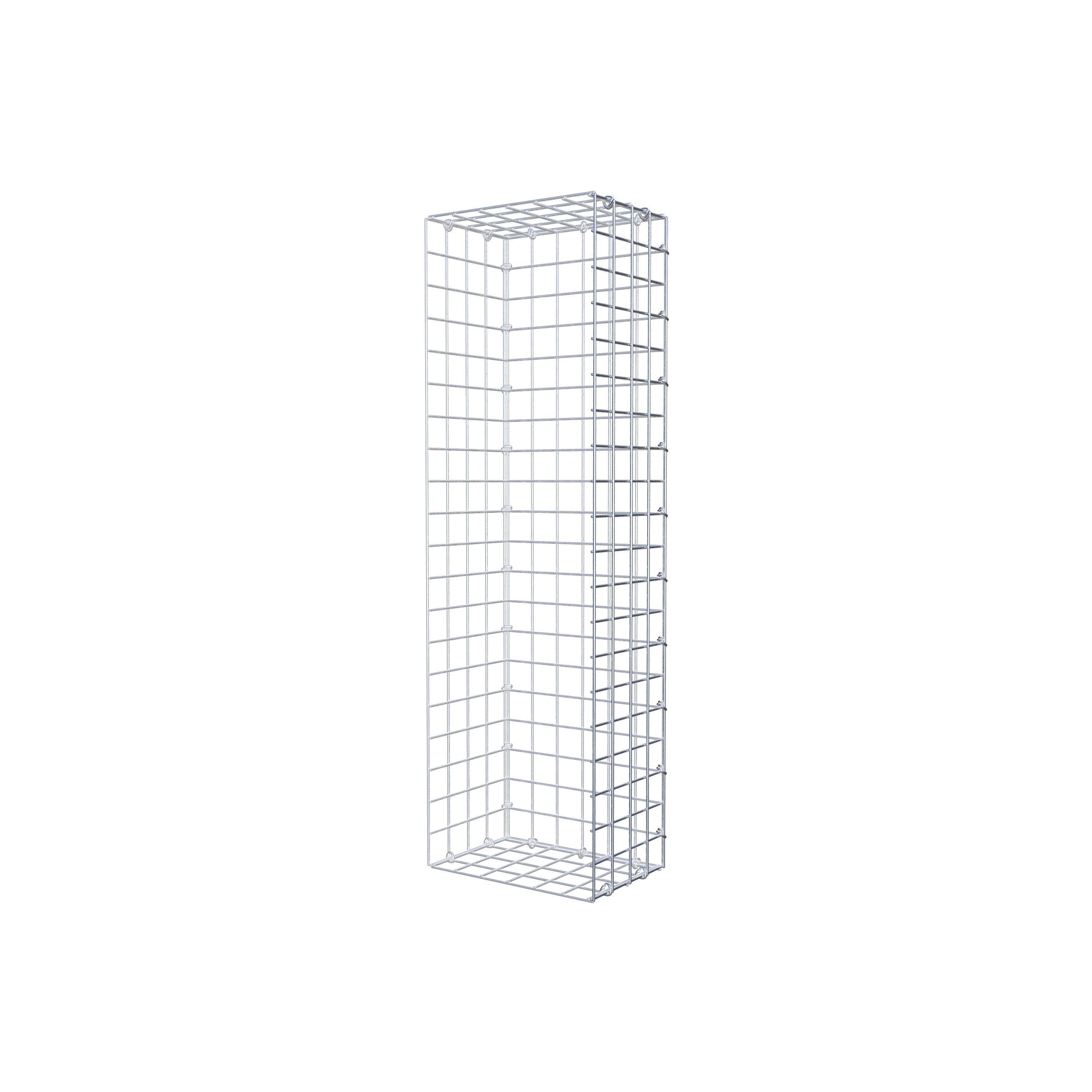 Anbaugabione Typ 2 100 cm x 20 cm x 30 cm (L x H x T), Maschenweite 5 cm x 5 cm, C-Ring