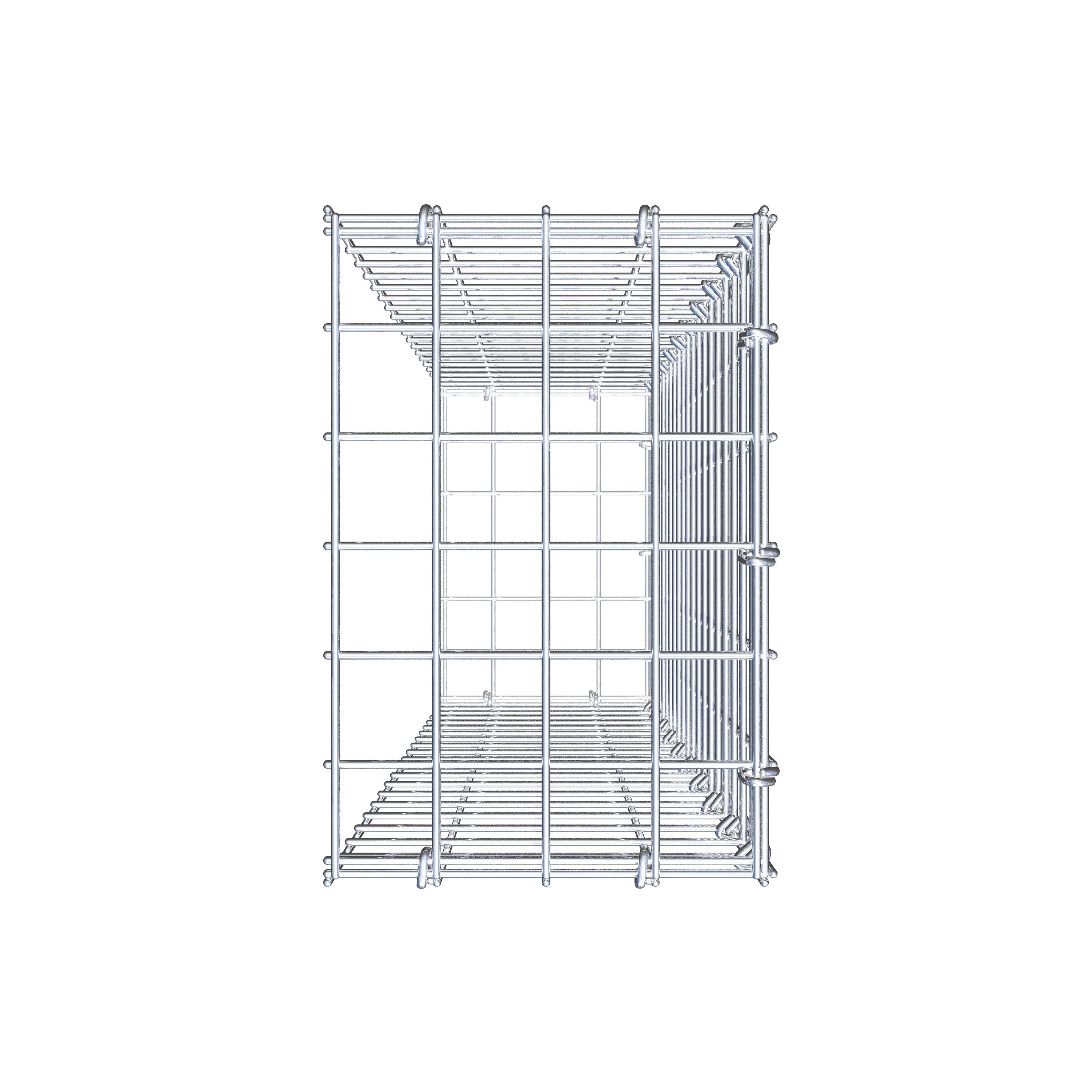 Schanskorf type 2 100 cm x 20 cm x 30 cm (L x H x D), maaswijdte 5 cm x 5 cm, C-ring