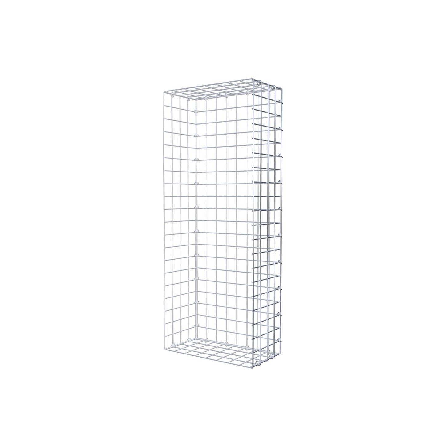 Gavión complementario de tipo 2 100 cm x 20 cm x 40 cm (largo x alto x fondo), malla 5 cm x 5 cm, anillo en C