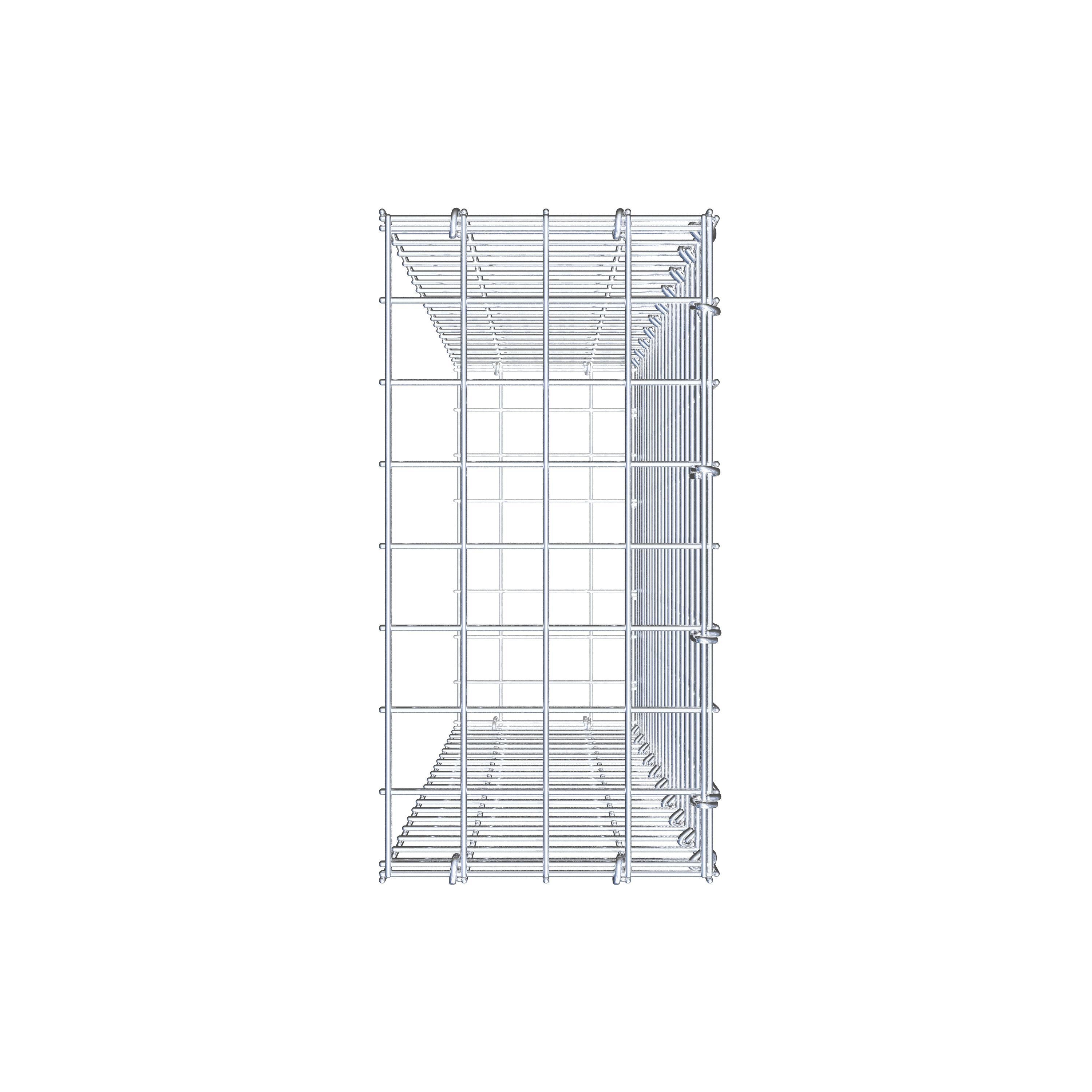 Schanskorf type 2 100 cm x 20 cm x 40 cm (L x H x D), maaswijdte 5 cm x 5 cm, C-ring