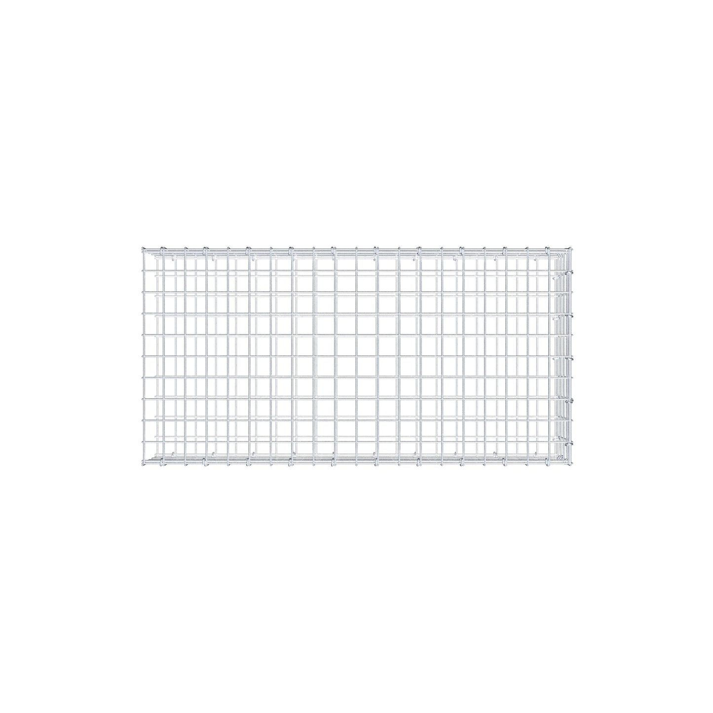 Anbaugabione Typ 2 100 cm x 20 cm x 50 cm (L x H x T), Maschenweite 5 cm x 5 cm, C-Ring