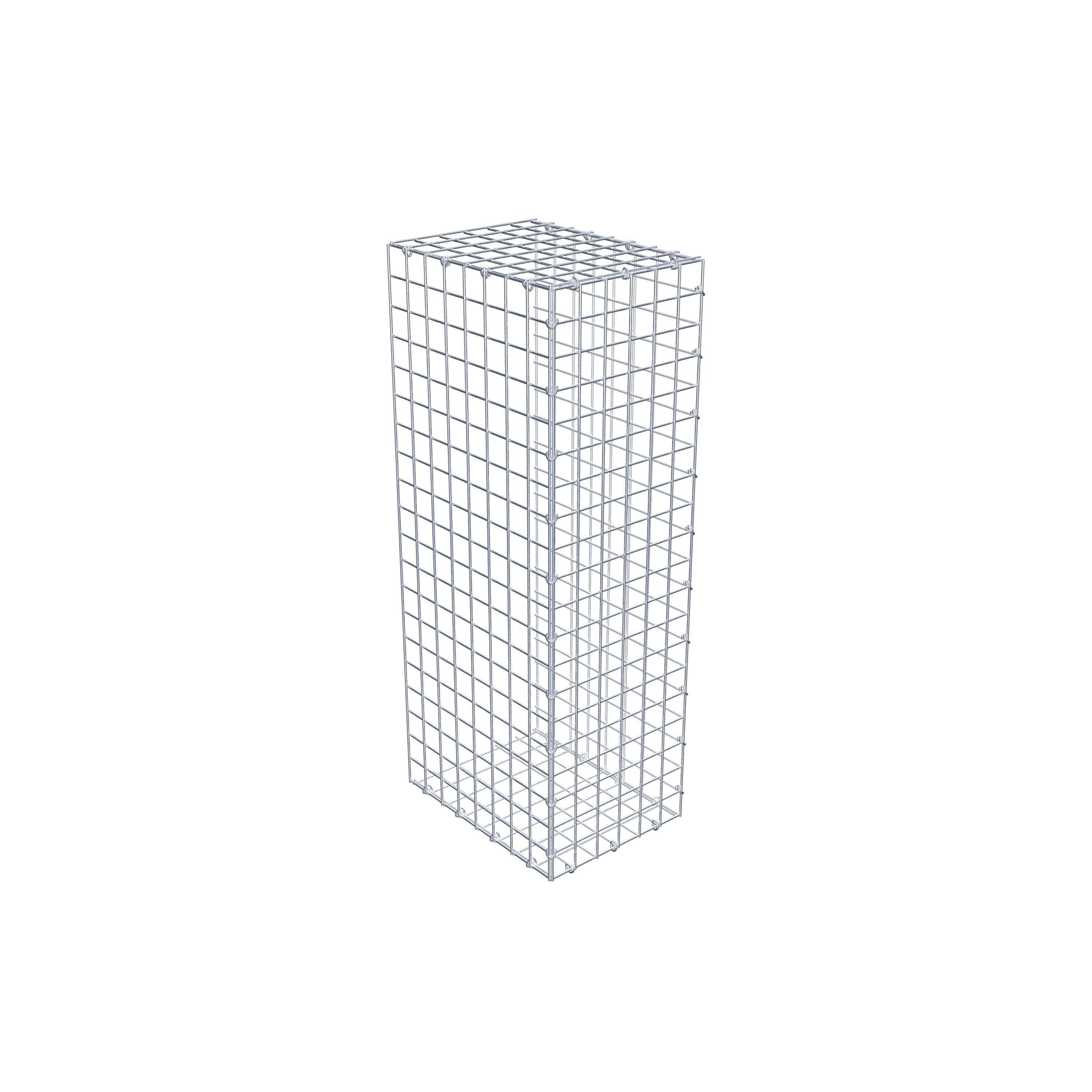 Mounted gabion type 2 100 cm x 40 cm x 30 cm (L x H x D), mesh size 5 cm x 5 cm, C-ring