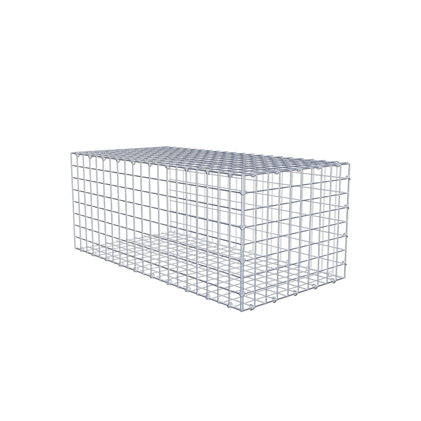 Anbaugabione Typ 2 100 cm x 40 cm x 50 cm (L x H x T), Maschenweite 5 cm x 5 cm, C-Ring