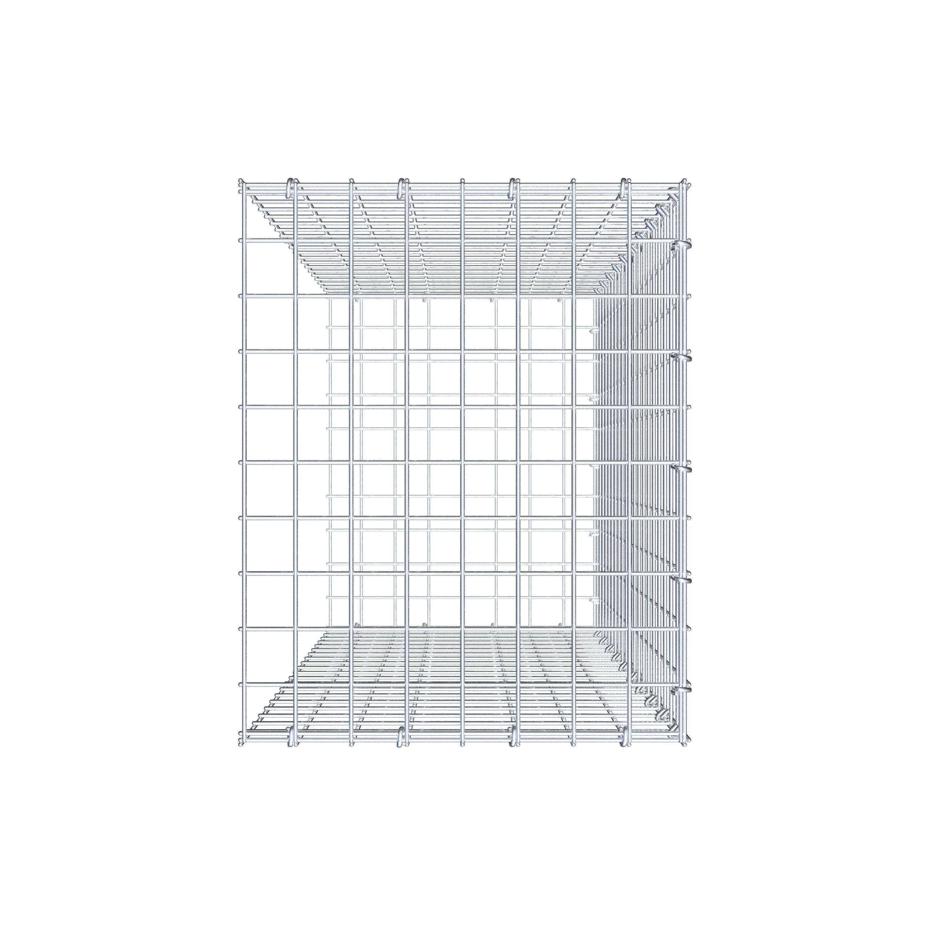 Schanskorf type 2 100 cm x 40 cm x 50 cm (L x H x D), maaswijdte 5 cm x 5 cm, C-ring