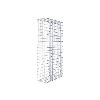 Gavión complementario de tipo 2 100 cm x 50 cm x 20 cm (largo x alto x fondo), malla 5 cm x 5 cm, anillo en C