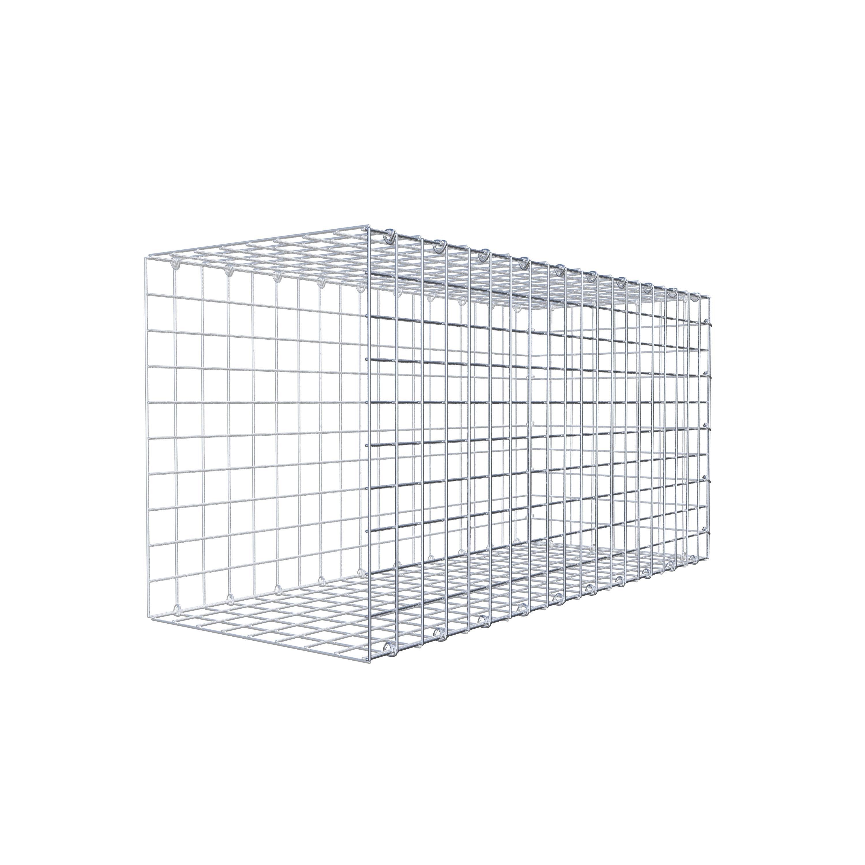 Monteret gabion type 2 100 cm x 50 cm x 40 cm (L x H x D), maskestørrelse 5 cm x 5 cm, C-ring