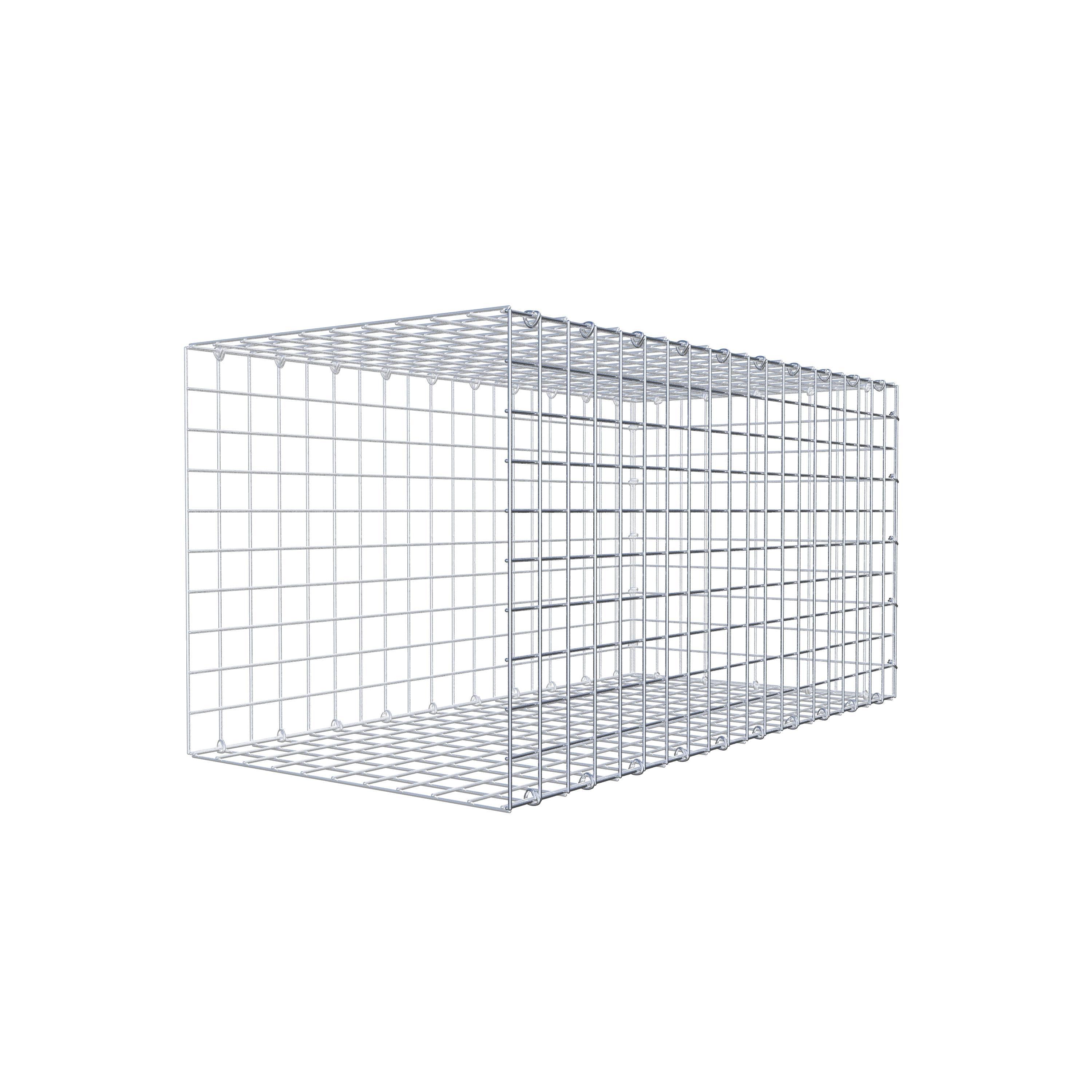 Monteret gabion type 2 100 cm x 50 cm x 50 cm (L x H x D), maskestørrelse 5 cm x 5 cm, C-ring