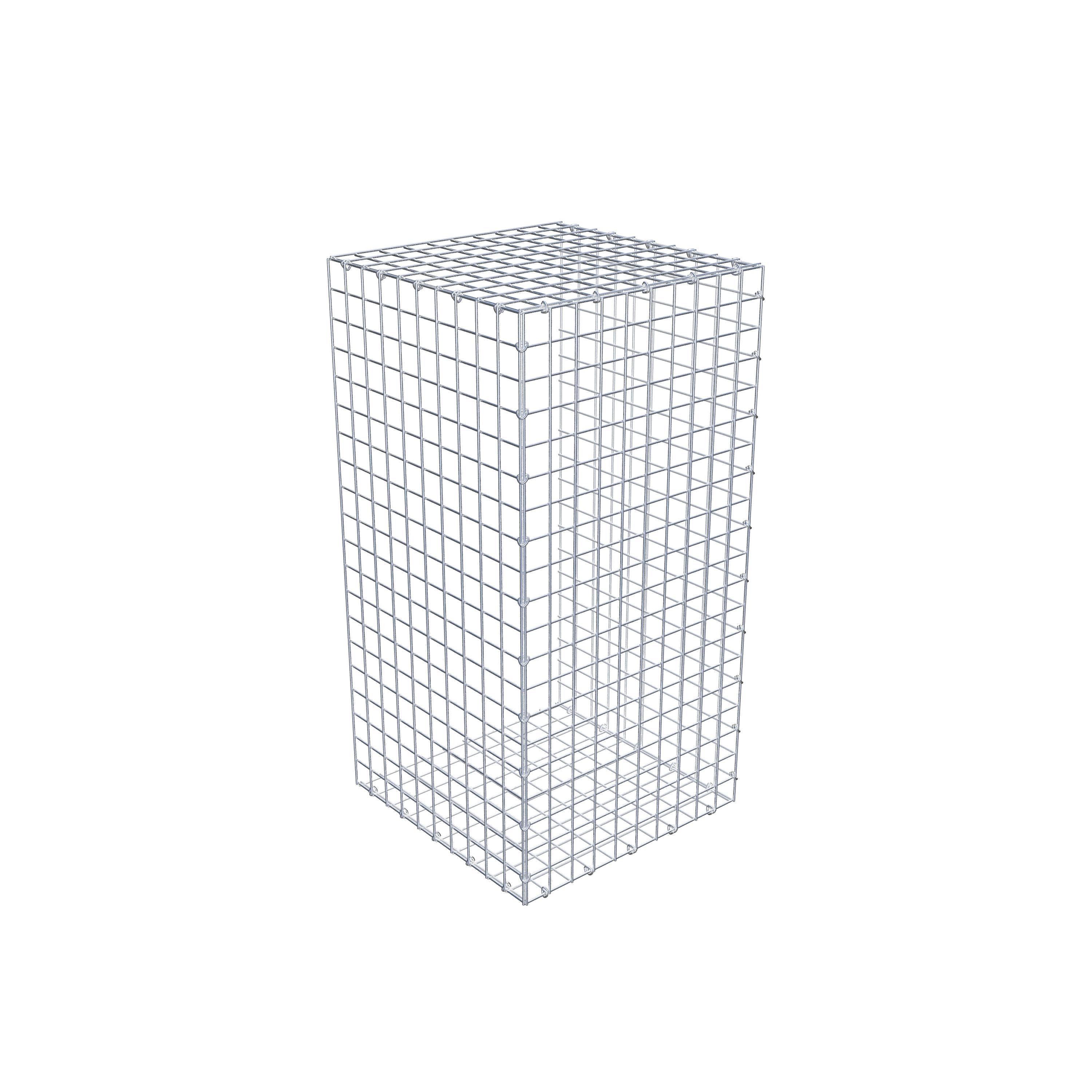 Monteret gabion type 2 100 cm x 50 cm x 50 cm (L x H x D), maskestørrelse 5 cm x 5 cm, C-ring