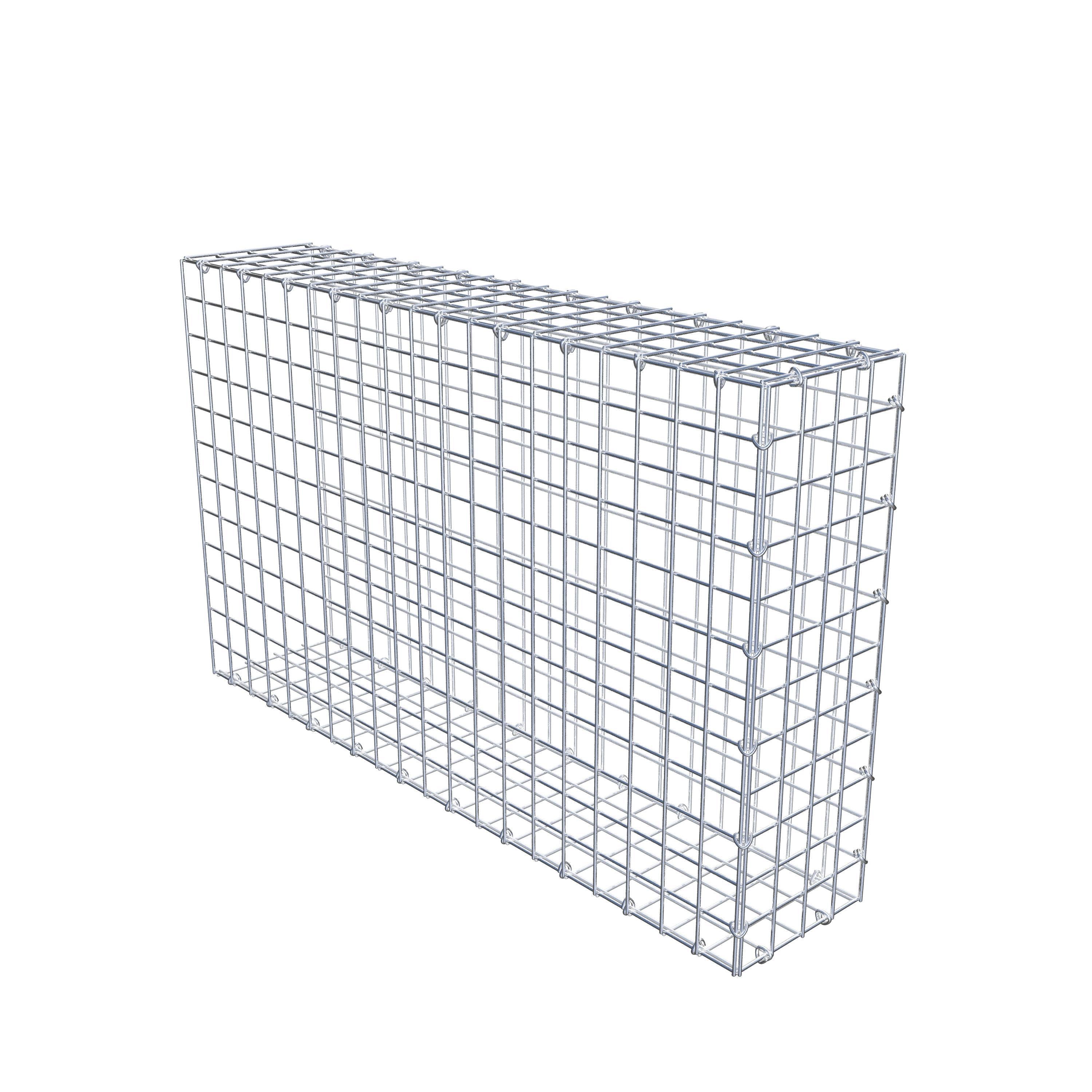 Monteret gabion type 2 100 cm x 60 cm x 20 cm (L x H x D), maskestørrelse 5 cm x 5 cm, C-ring