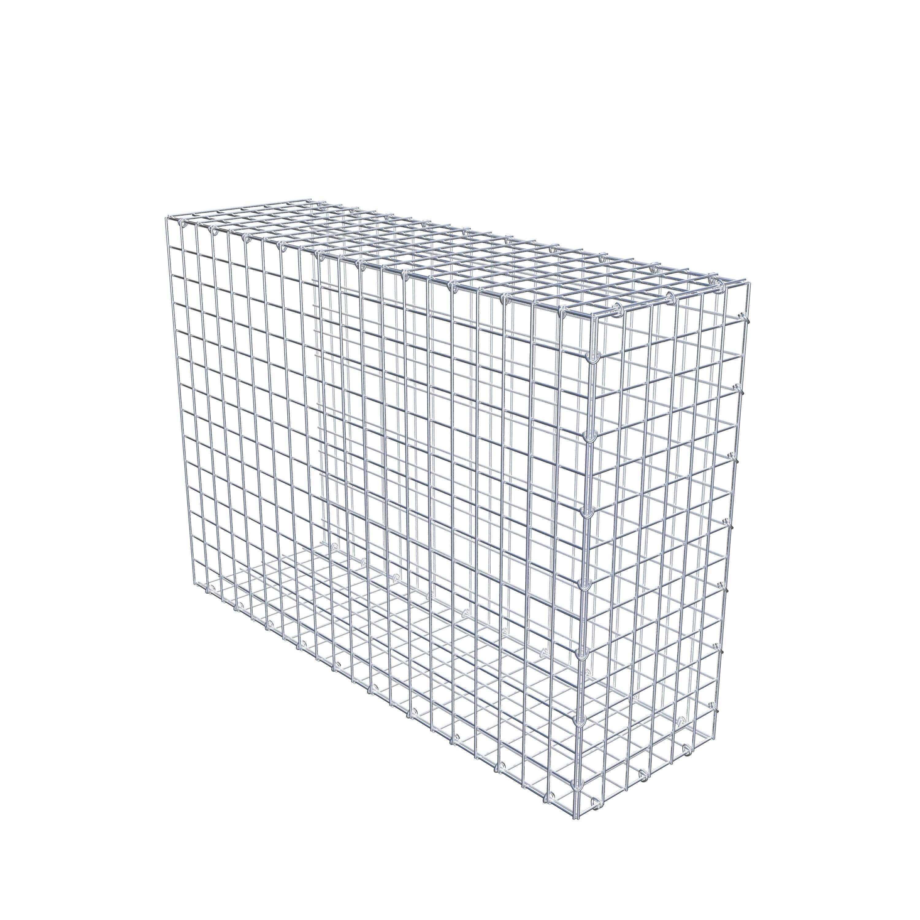 Mounted gabion type 2 100 cm x 70 cm x 30 cm (L x H x D), mesh size 5 cm x 5 cm, C-ring