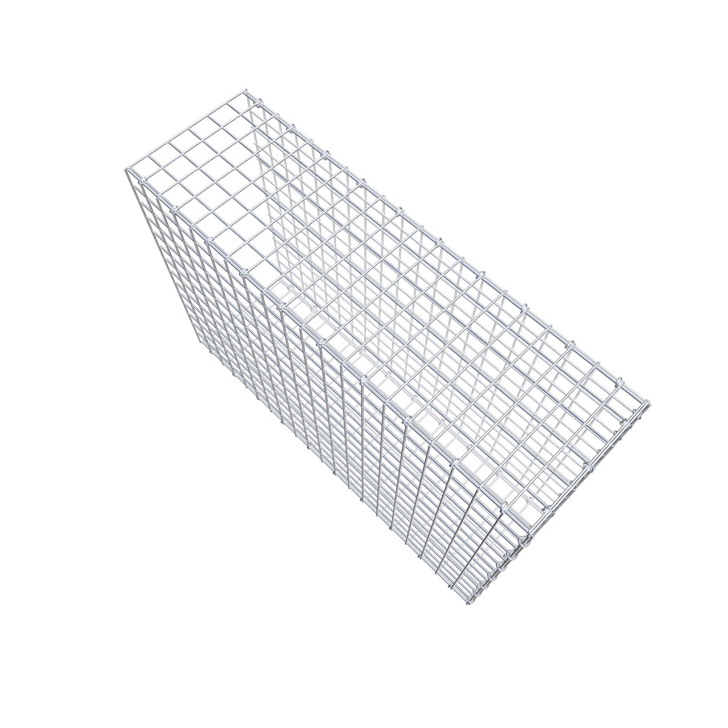 Mounted gabion type 2 100 cm x 70 cm x 30 cm (L x H x D), mesh size 5 cm x 5 cm, C-ring
