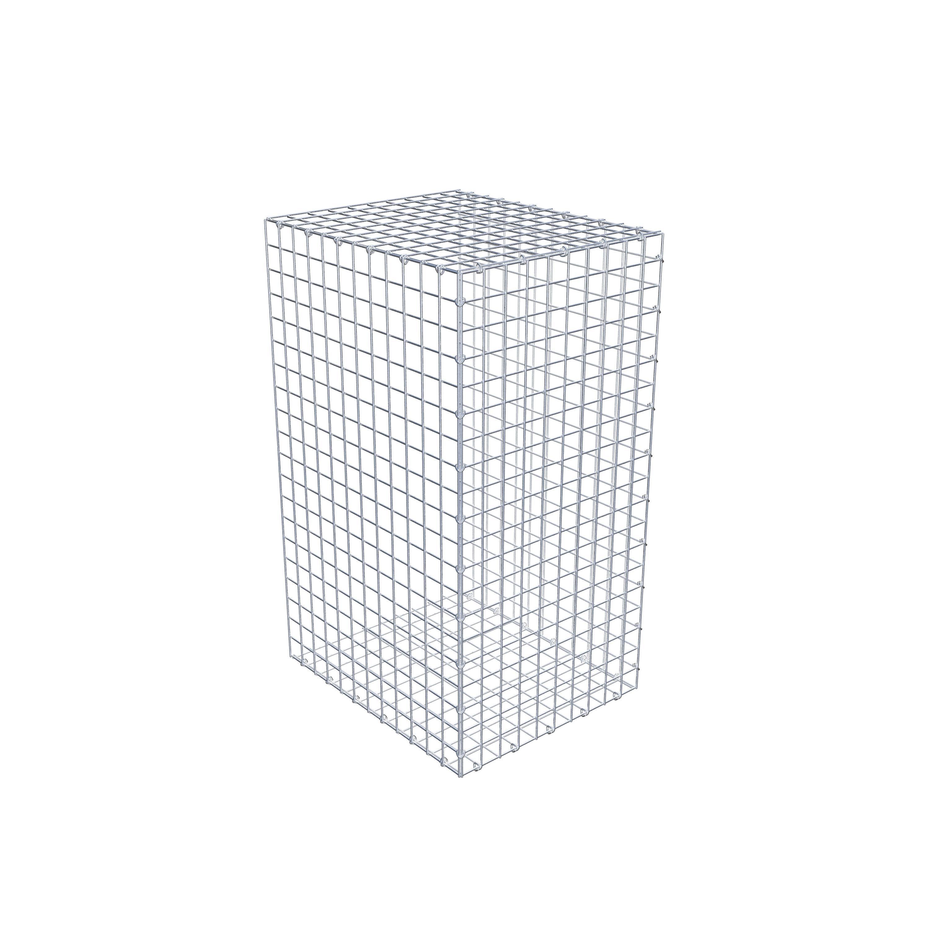 Monteret gabion type 2 100 cm x 60 cm x 50 cm (L x H x D), maskestørrelse 5 cm x 5 cm, C-ring