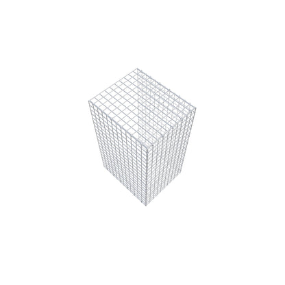 Gabião Tipo 2 100 cm x 60 cm x 50 cm (C x A x P), malhagem 5 cm x 5 cm, anel C