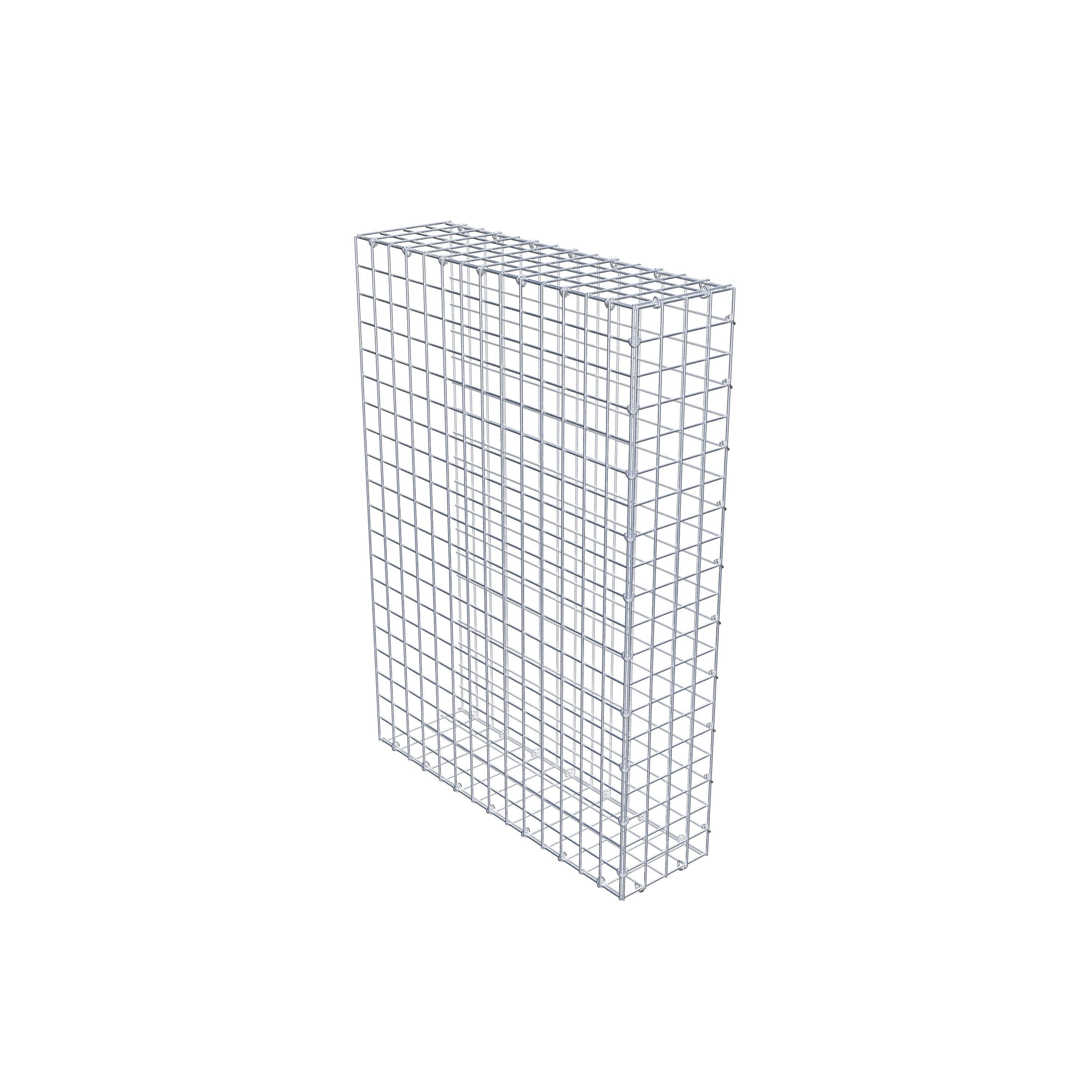 Monteret gabion type 2 100 cm x 70 cm x 20 cm (L x H x D), maskestørrelse 5 cm x 5 cm, C-ring