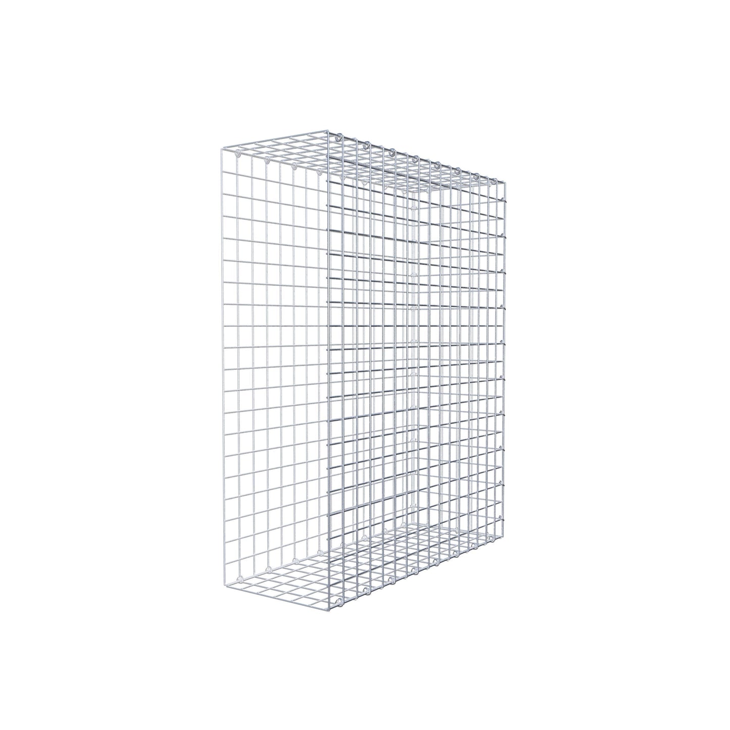 Mounted gabion type 2 100 cm x 80 cm x 30 cm (L x H x D), mesh size 5 cm x 5 cm, C-ring