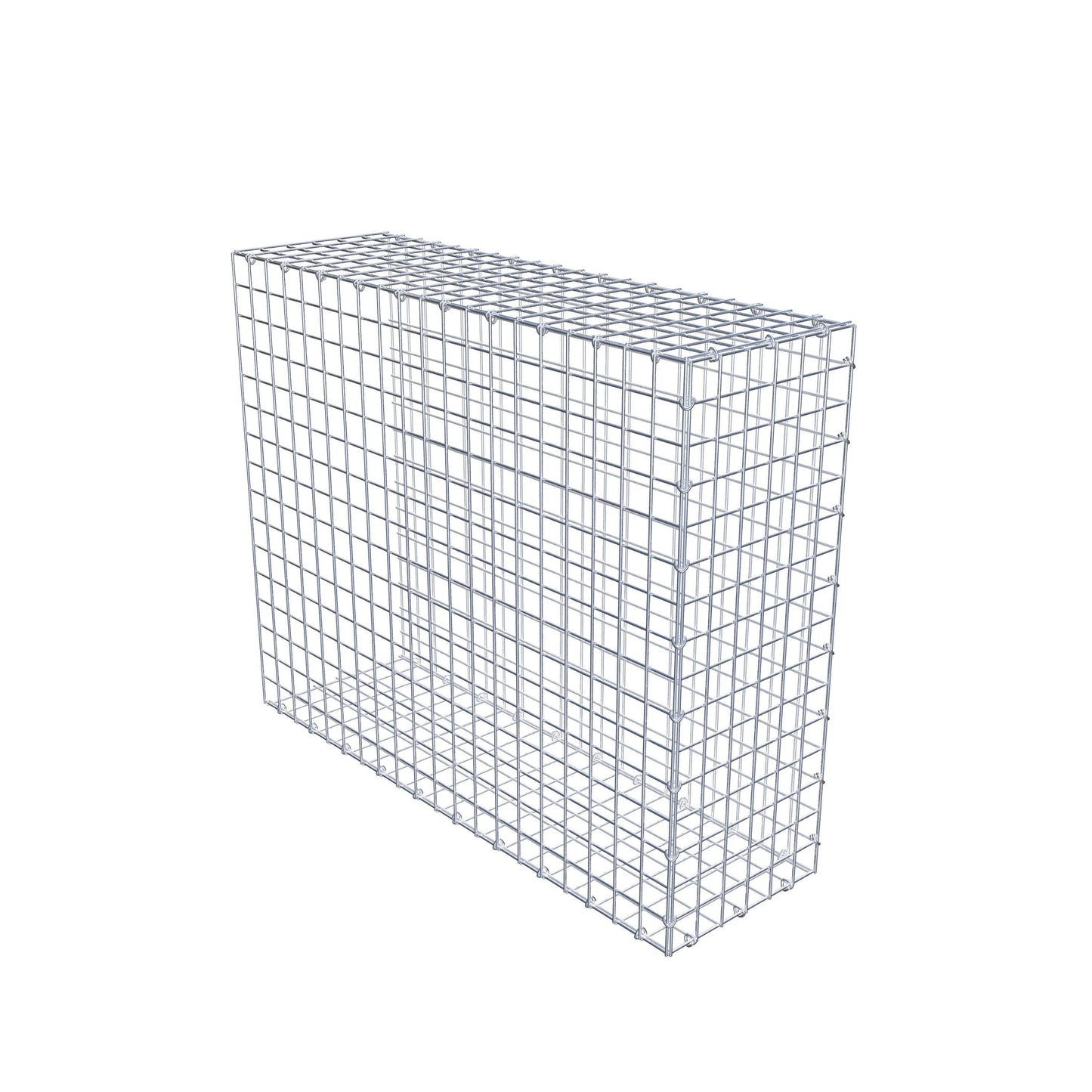 Mounted gabion type 2 100 cm x 80 cm x 30 cm (L x H x D), mesh size 5 cm x 5 cm, C-ring