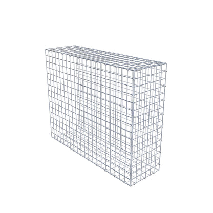 Mounted gabion type 2 100 cm x 80 cm x 30 cm (L x H x D), mesh size 5 cm x 5 cm, C-ring